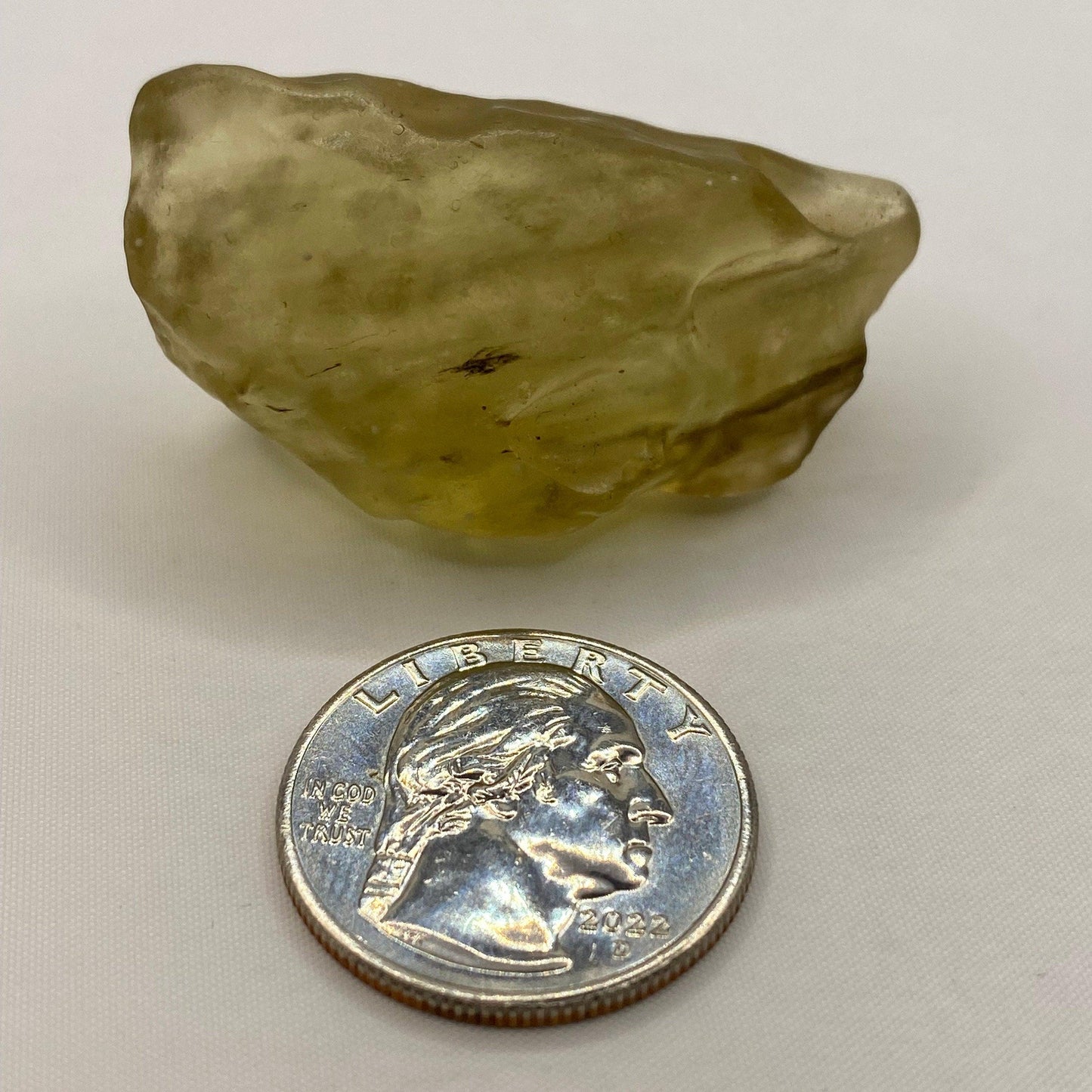 Libyan Desert Glass, Rare Green Color, Reiki, Libyan Gold Tektite, Golden Moldavite, Manifestation, Astronomy Gift, 26.04 grams