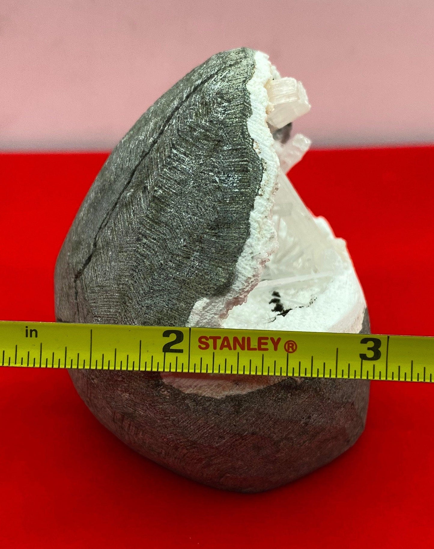 Beautiful AAA-Grade Scolecite Geode Cathedral, Peace, Scolecite, Third Eye, Dreamwork, Lucid Dreams, Rock Collection, 222 grams