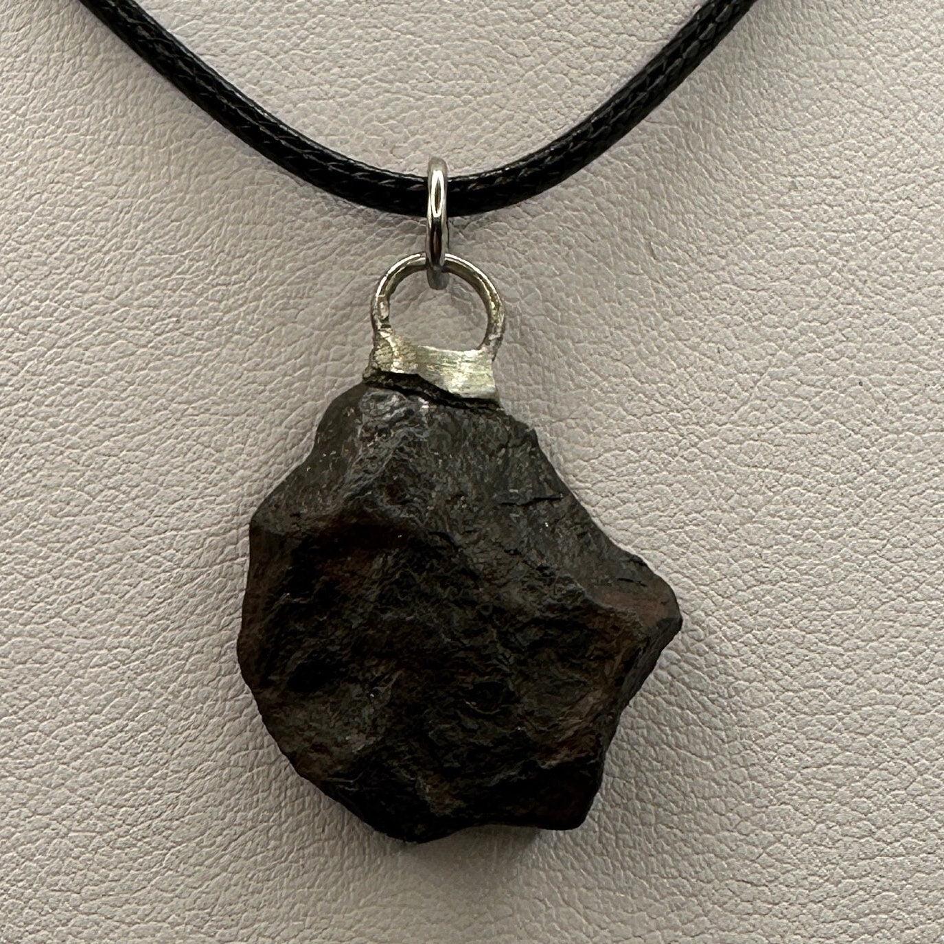 Rare Canyon Diablo Meteorite Pendant 10.22 grams, Beautiful and unique meteorite formation, Astronomy Gift, Space Gift, Iron Meteorite