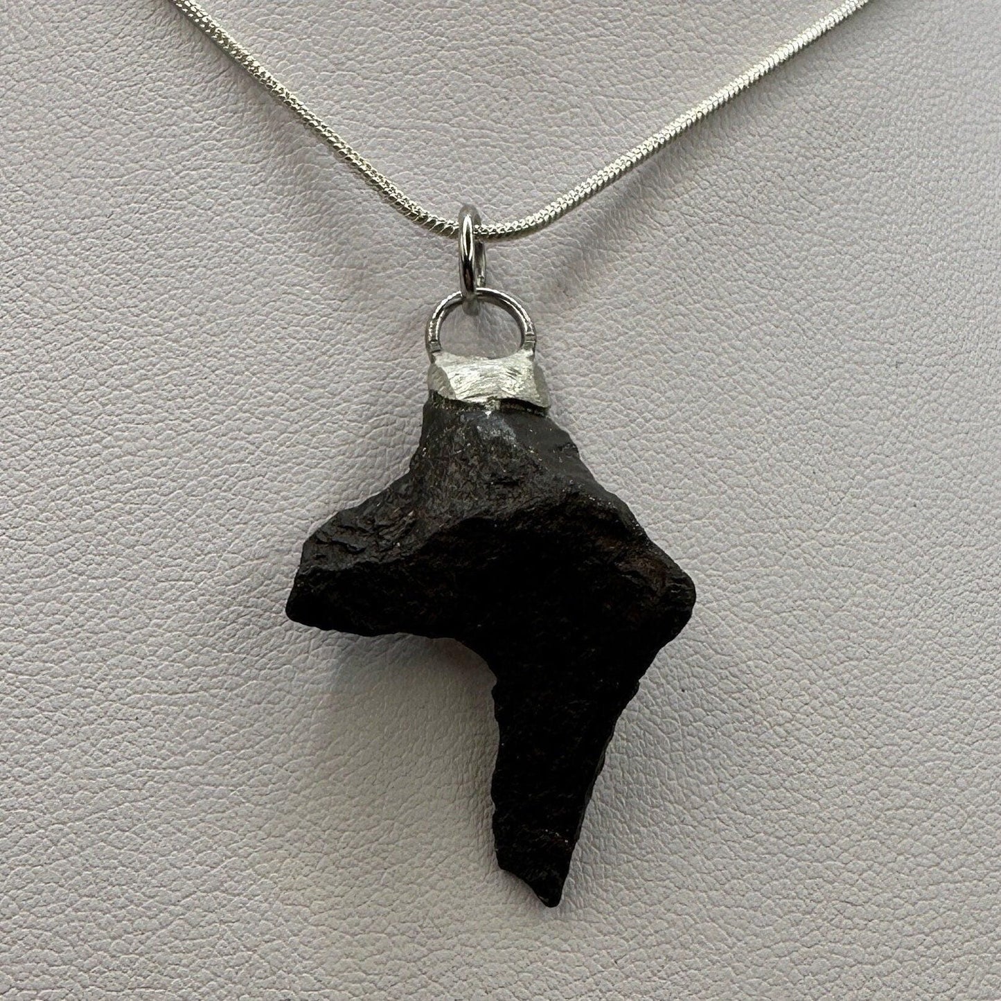 Rare Canyon Diablo Meteorite Pendant 6.59 grams, Beautiful and unique meteorite formation, Astronomy Gift, Space Gift, Iron Meteorite