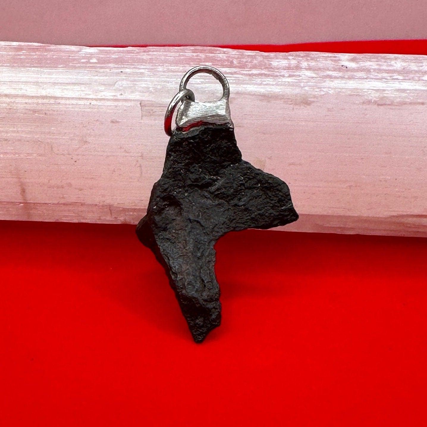 Rare Canyon Diablo Meteorite Pendant 6.59 grams, Beautiful and unique meteorite formation, Astronomy Gift, Space Gift, Iron Meteorite