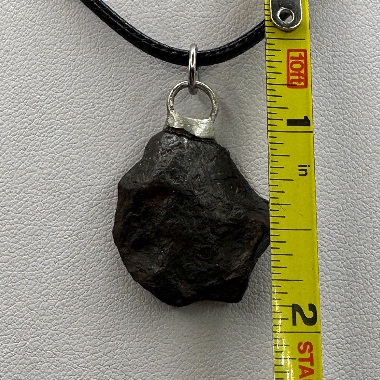 Rare Canyon Diablo Meteorite Pendant 10.22 grams, Beautiful and unique meteorite formation, Astronomy Gift, Space Gift, Iron Meteorite