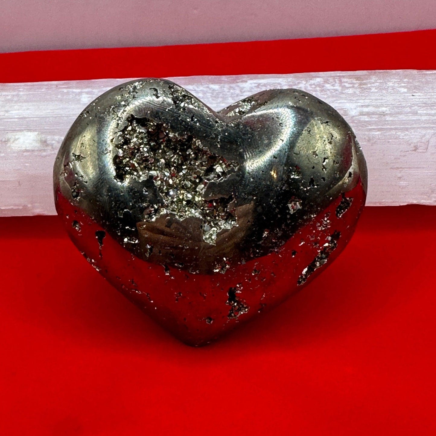 Beautiful Pyrite Heart, Pyrite, Heart Shaped, Balance, Heart, Arizona Pyrite, willpower, Mothers Day, Fools Gold, 6.9 ounces