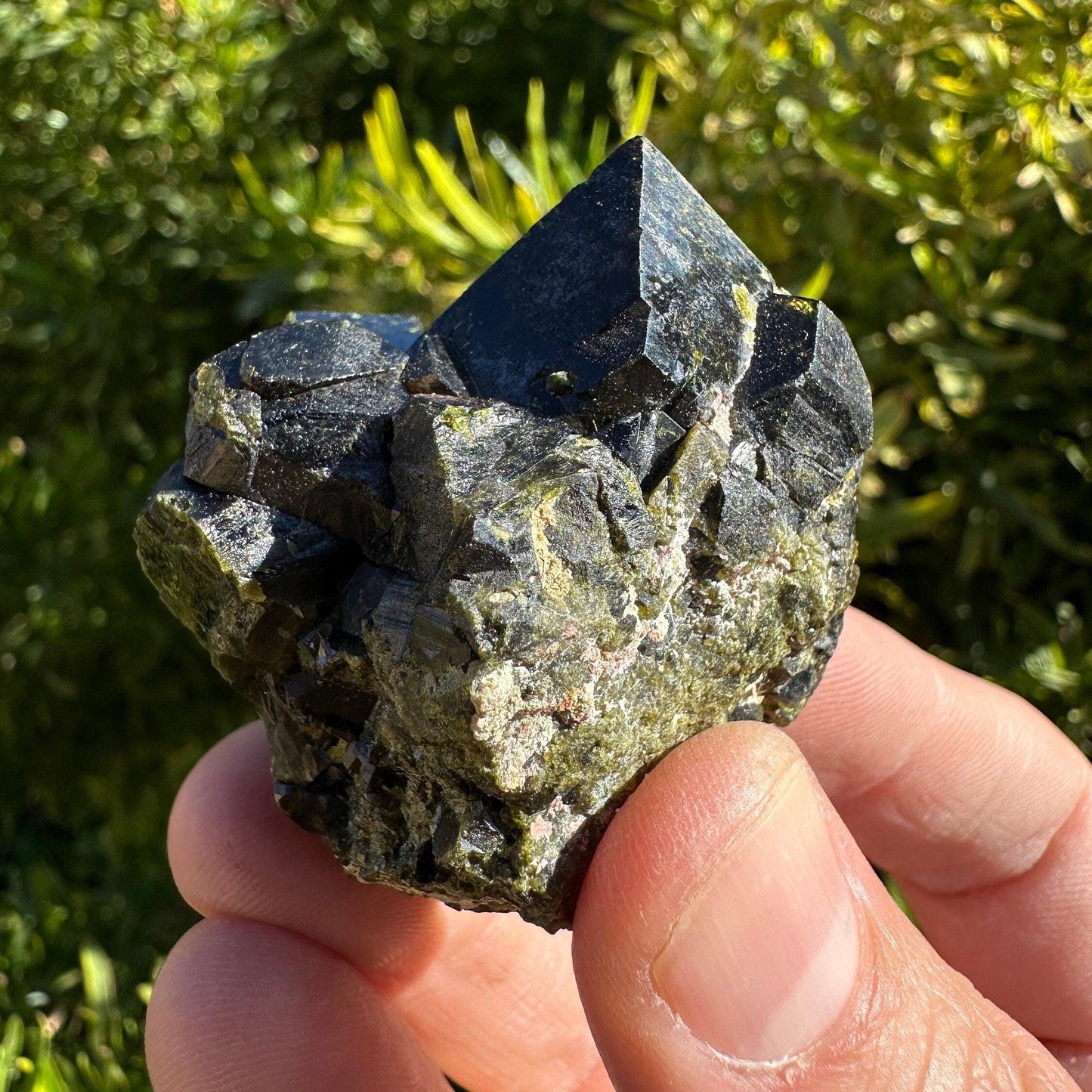 Epidote Crystal Specimen, Epodite, Peruvian Epidote, Crystal Collection, Manifestation, Home Decor, Reiki Healing, 72.70 Grams