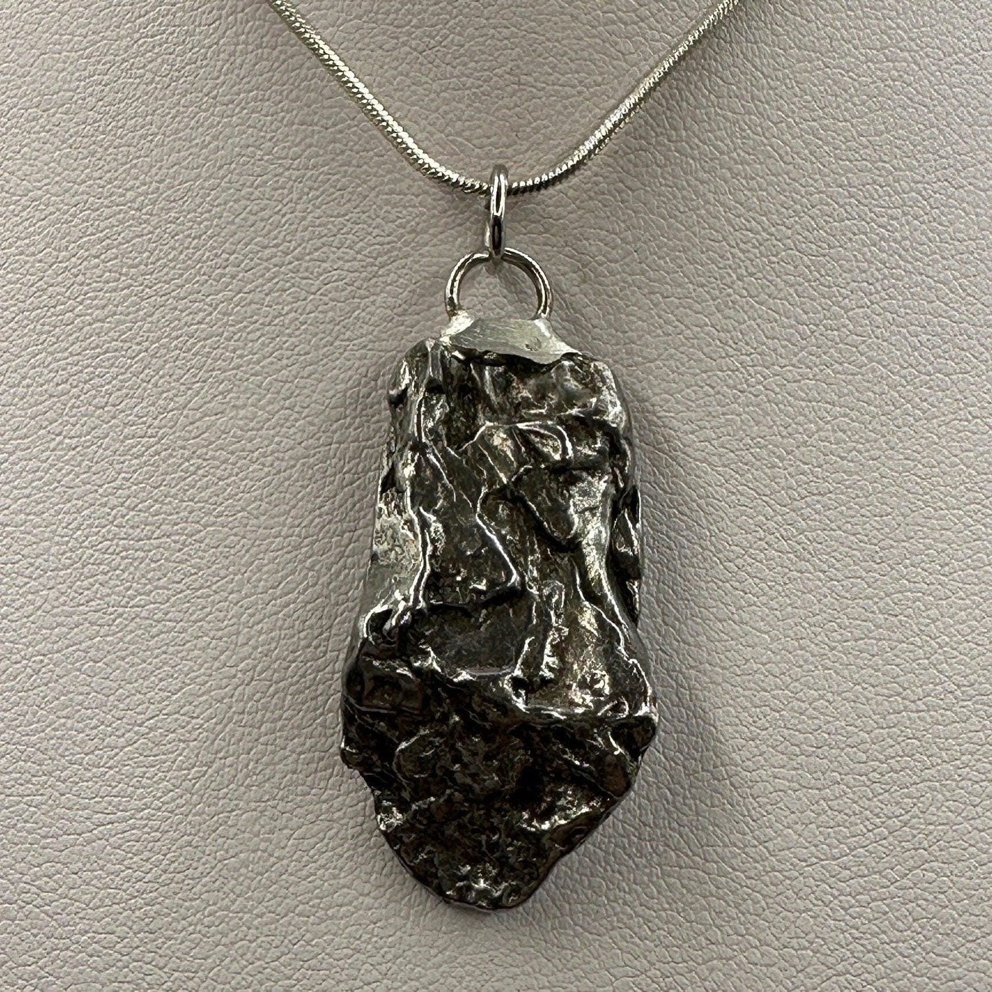 Beautiful Meteorite Campo del Cielo Pendant 16.85 grams, Astronomy Gift, Authentic Meteorite, Meteorite Jewelry, Meteorite Pendant, COA