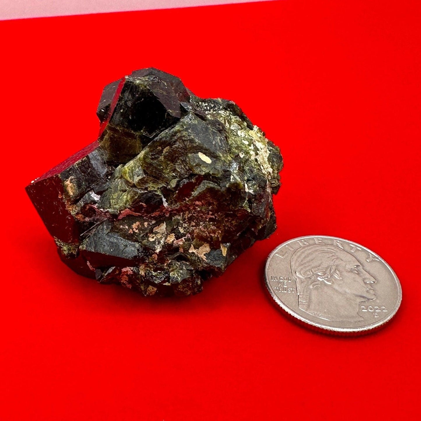 Epidote Crystal Specimen, Epodite, Peruvian Epidote, Crystal Collection, Manifestation, Home Decor, Reiki Healing, 72.70 Grams