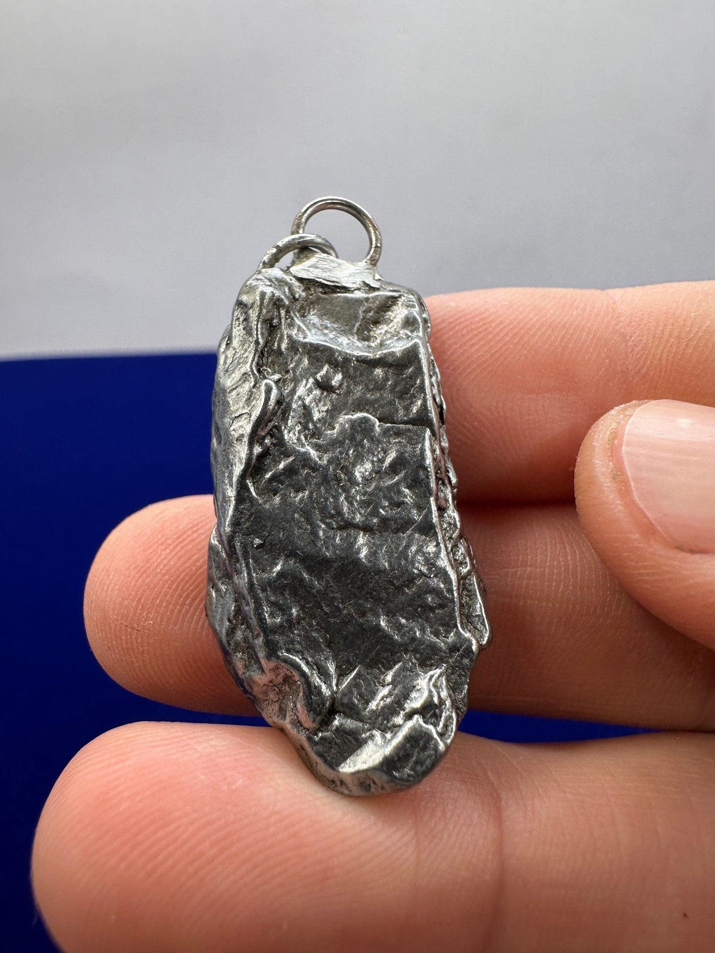 Beautiful Meteorite Campo del Cielo Pendant 16.85 grams, Astronomy Gift, Authentic Meteorite, Meteorite Jewelry, Meteorite Pendant, COA