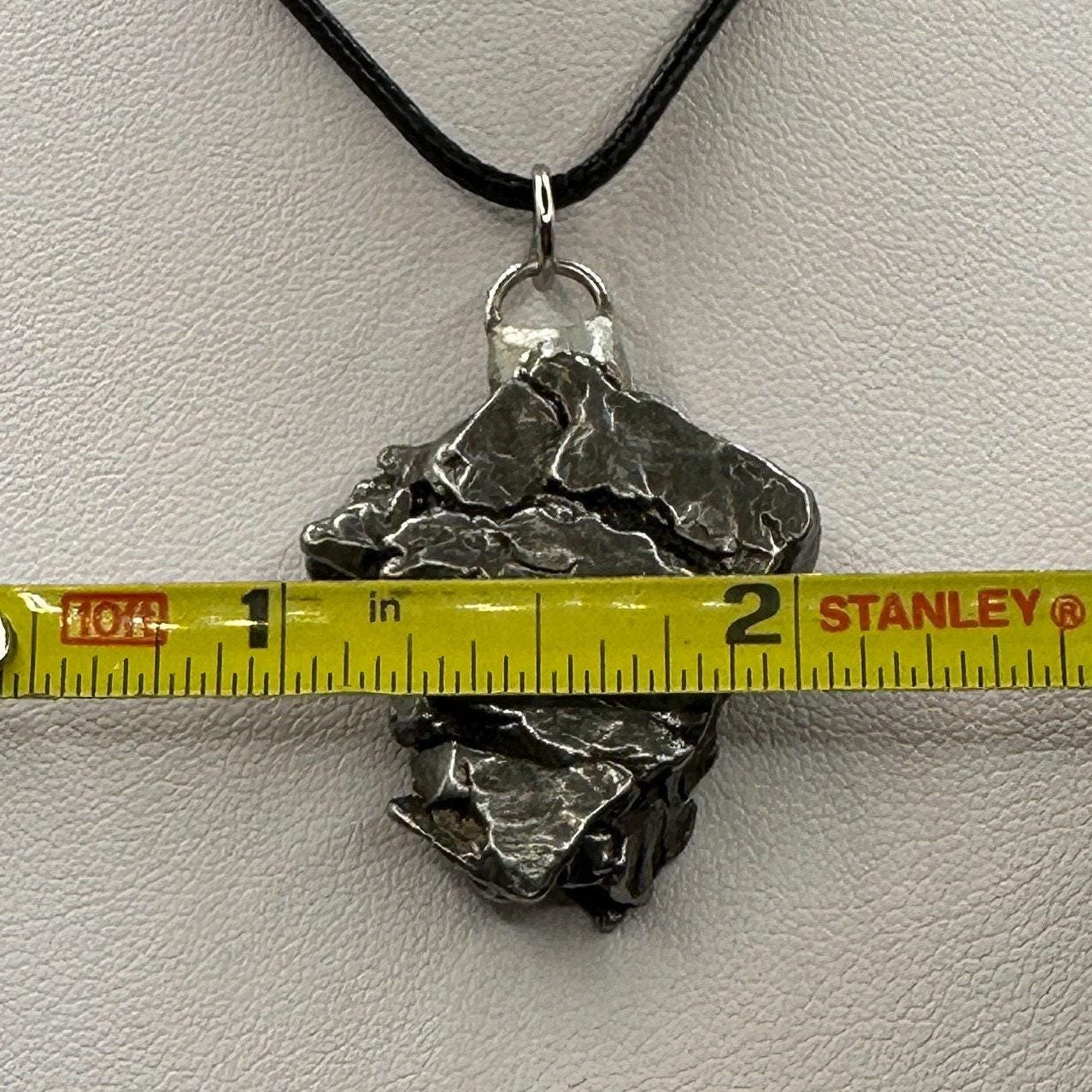 Beautiful Meteorite Campo del Cielo Pendant 20.56 grams, Astronomy Gift, Authentic Meteorite, Meteorite Jewelry, Meteorite Pendant, COA