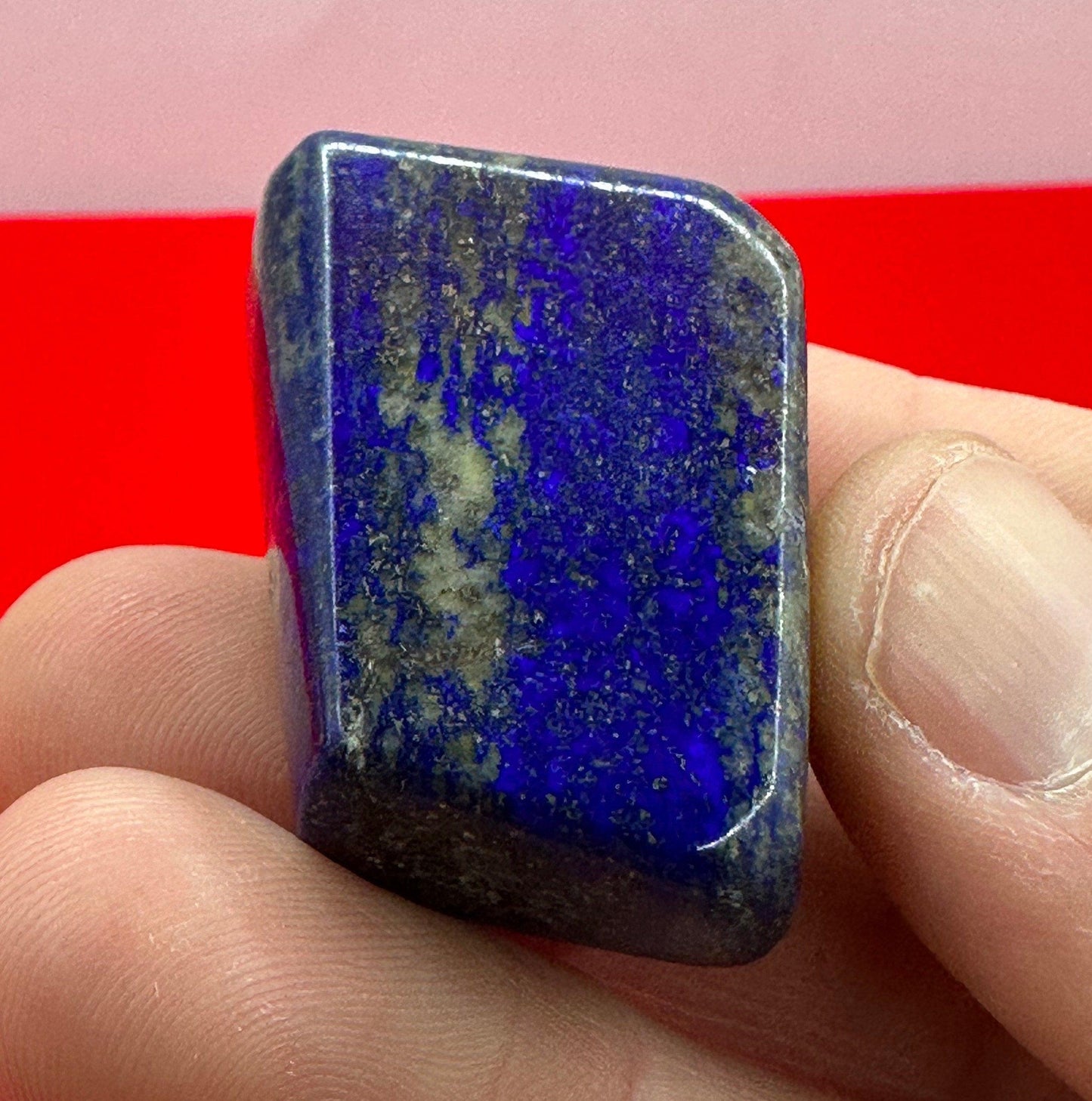 Beautiful High Quality Lapis Lazuli tumbled stone, Rock Collection, Reiki, Throat Chakra, Blue Stone, 30.18 grams