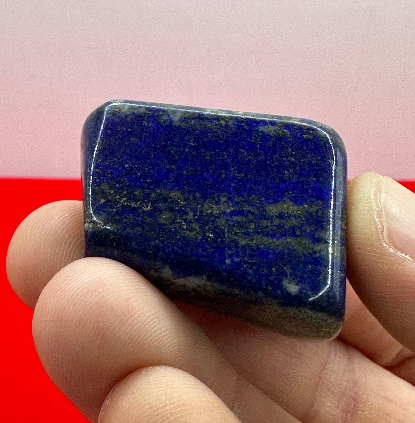 Beautiful High Quality Lapis Lazuli tumbled stone, Rock Collection, Reiki, Throat Chakra, Blue Stone, 30.18 grams