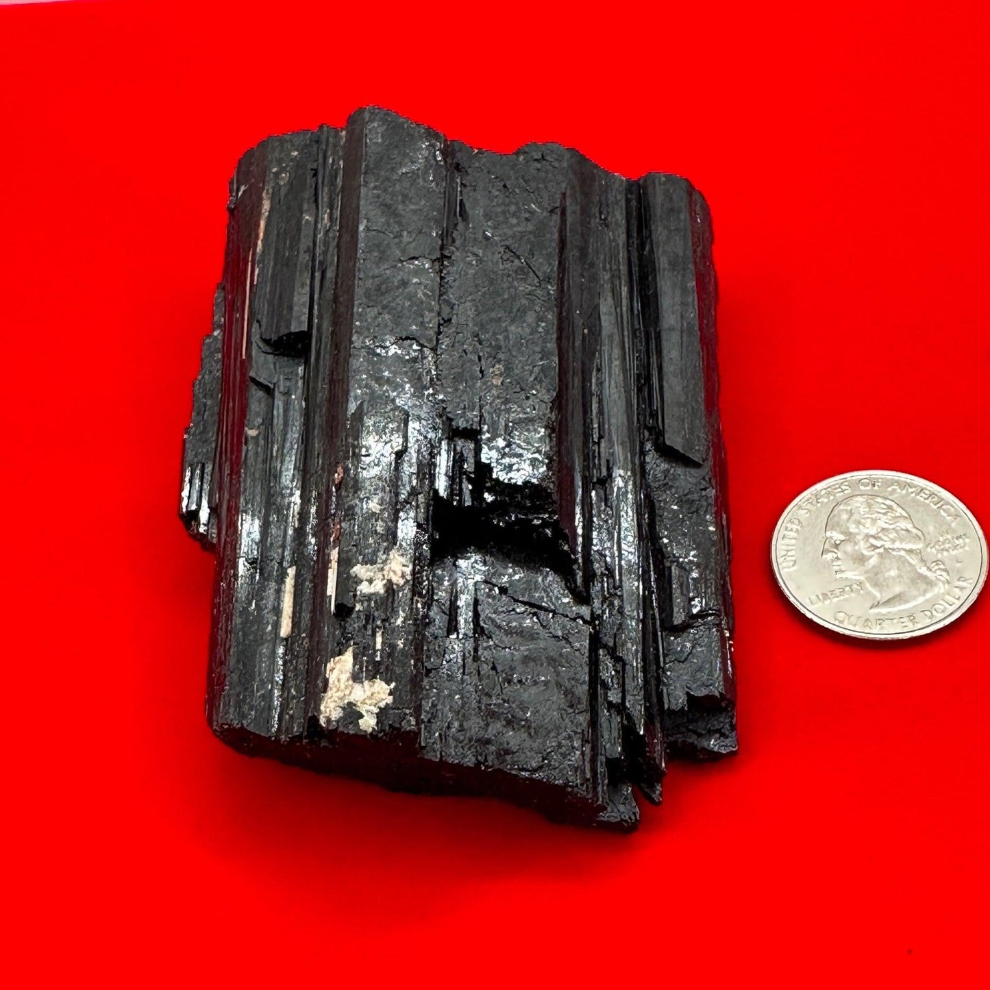 Black Tourmaline uncut natural stone, Beautiful and I cute, Psychic Protection, Rock Collection, Office Decor, Home Decor, 248 grams