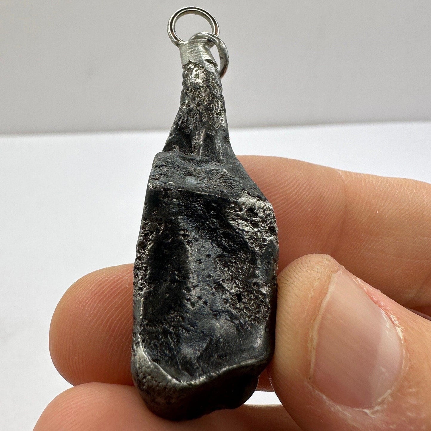 Sikhote-Alin Meteorite Pendant 30.03 grams, Astronomy Gift, Authentic Meteorite, Space Gift, Meteorite Jewelry, Iron Meteorite