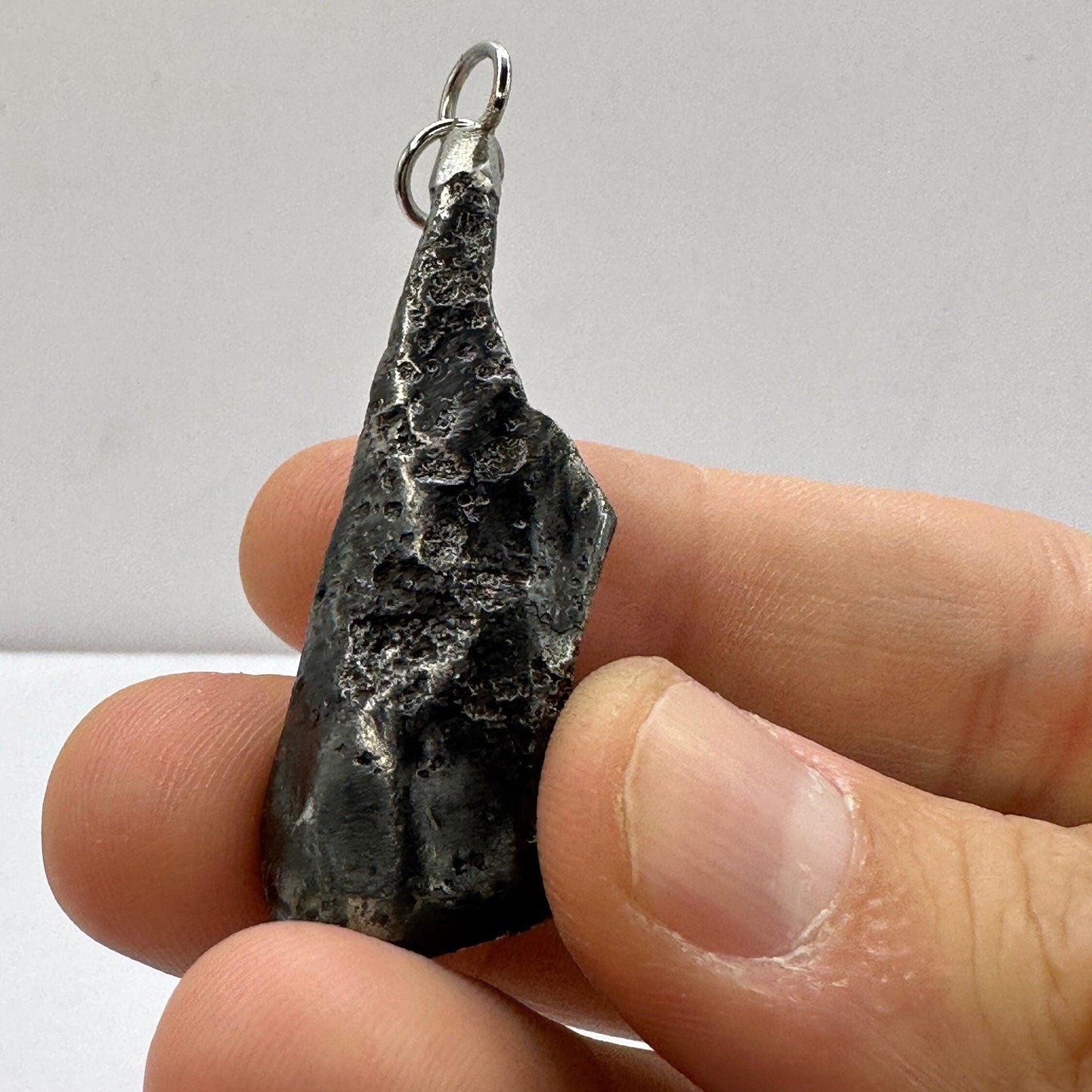 Sikhote-Alin Meteorite Pendant 30.03 grams, Astronomy Gift, Authentic Meteorite, Space Gift, Meteorite Jewelry, Iron Meteorite