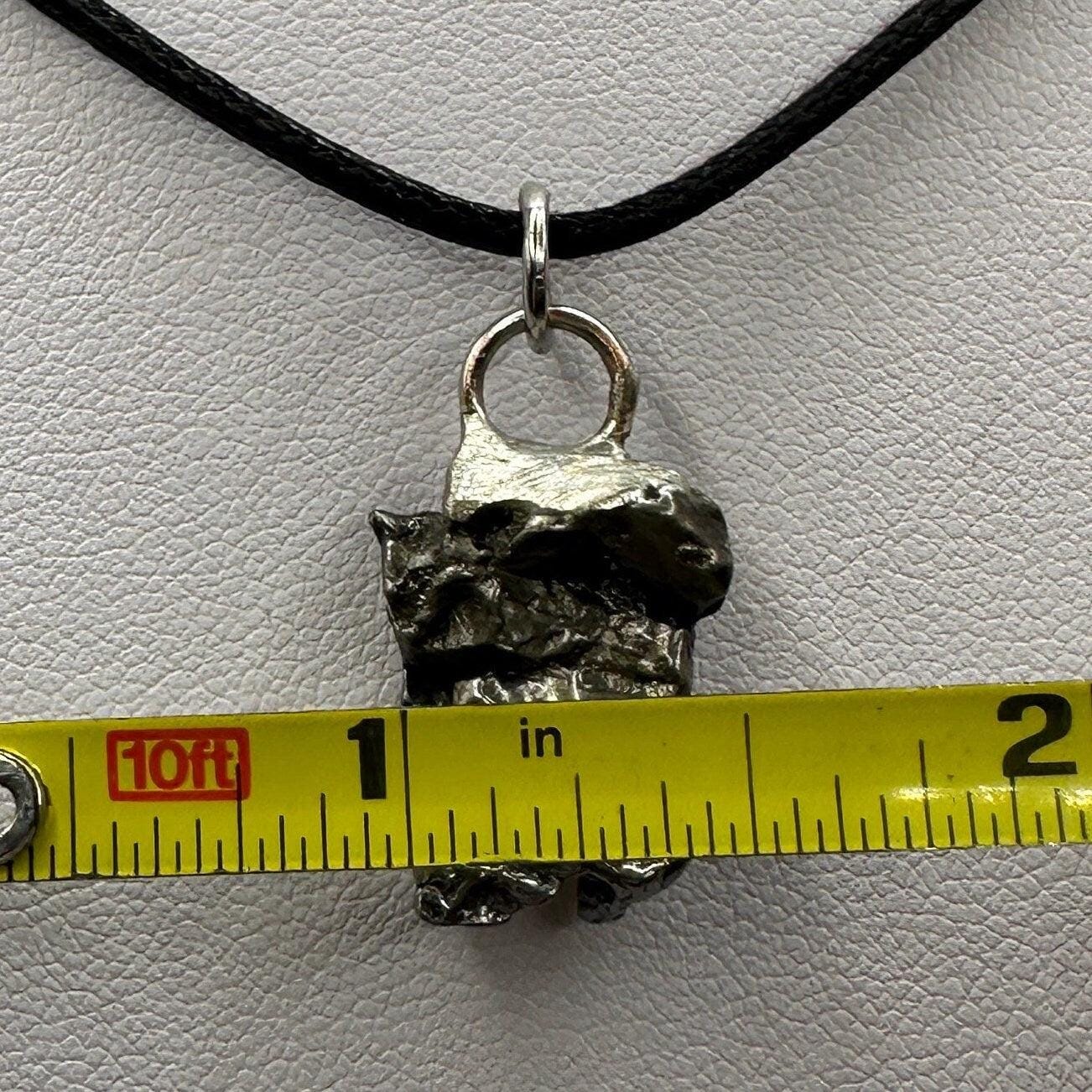 Beautiful Meteorite Campo del Cielo Pendant 6.72 grams, Astronomy Gift, Authentic Meteorite, Meteorite Jewelry, Meteorite Pendant, COA