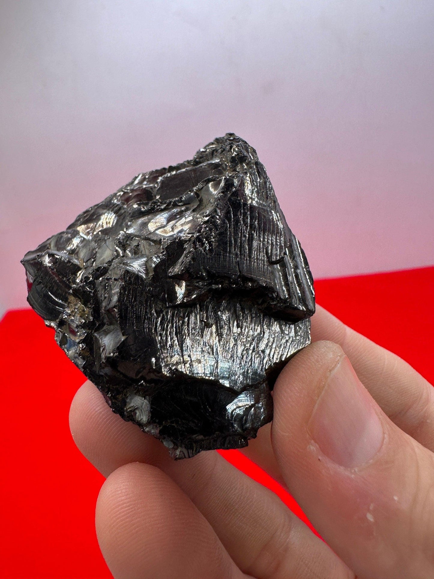 Shungite Specimen from Colombia, Rare and beautiful piece, High Quality, EMF Protection, Meditation, Reiki, Sleep Improvement, 42.26 grams