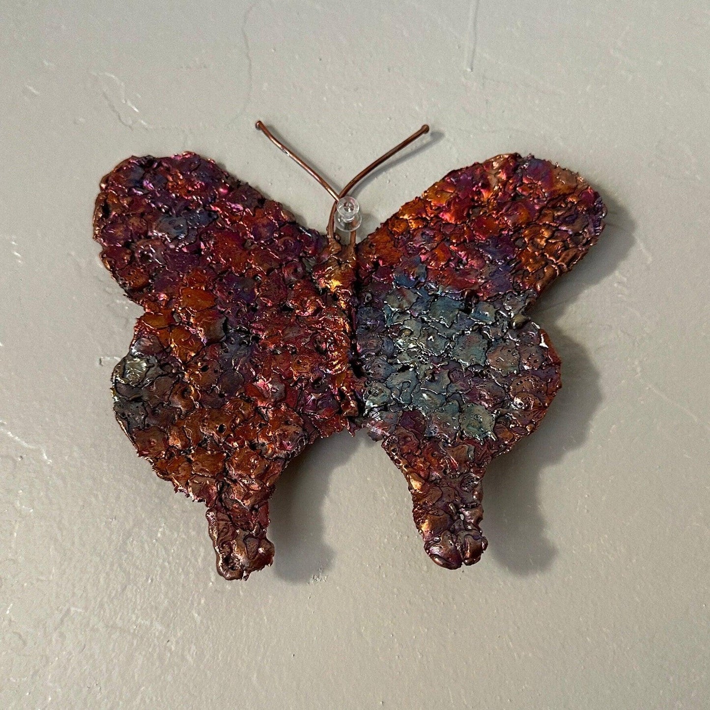 Rare Beautiful Copper Splash Butterfly, Copper Splash Art, Butterfly, Copper, Arizona Copper, Home Decor, Office Decor, Copper Wall Art