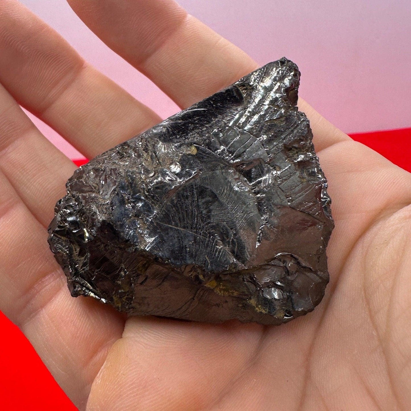 Shungite Specimen from Colombia, Rare and beautiful piece, High Quality, EMF Protection, Meditation, Reiki, Sleep Improvement, 42.26 grams