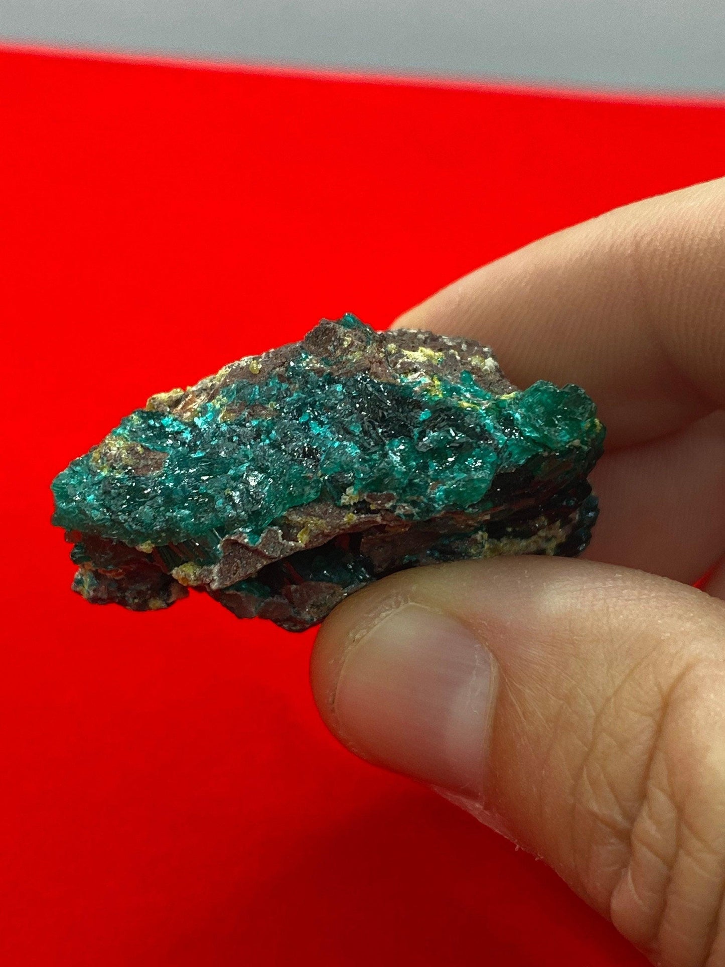 Dioptase, Dioptase Crystal, Deep Emerald Green Color, Authentic, Congo, Reiki, Heart Chakra, Compassion, Financial Abundance, 32.00 grams