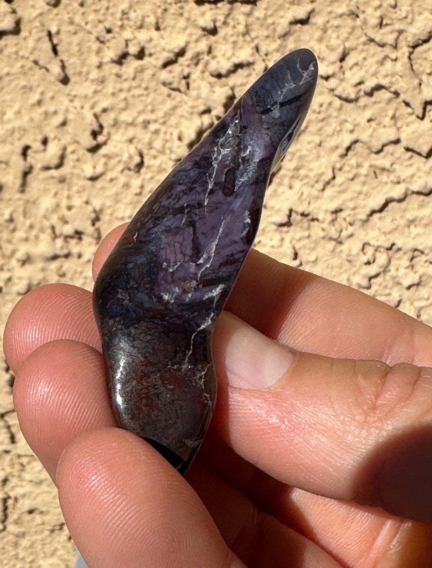 Sugalite Specimen, Polished Sugalite, Rare Sugalite, Inner Peace, South African, Reiki Energy Work, Authentic Sugalite, 23.99 grams