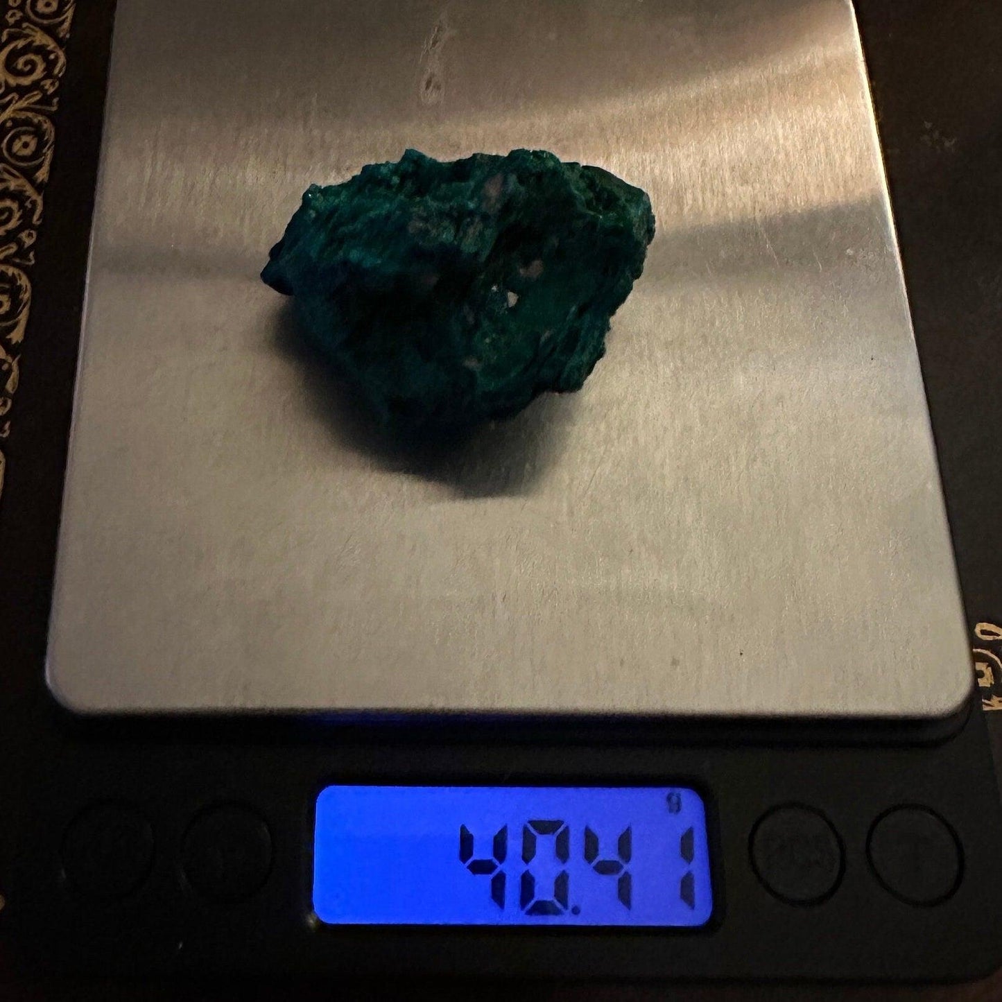 Dioptase, Dioptase Crystal, Deep Emerald Green Color, Authentic, Congo, Reiki, Heart Chakra, Compassion, Financial Abundance, 40.41 grams