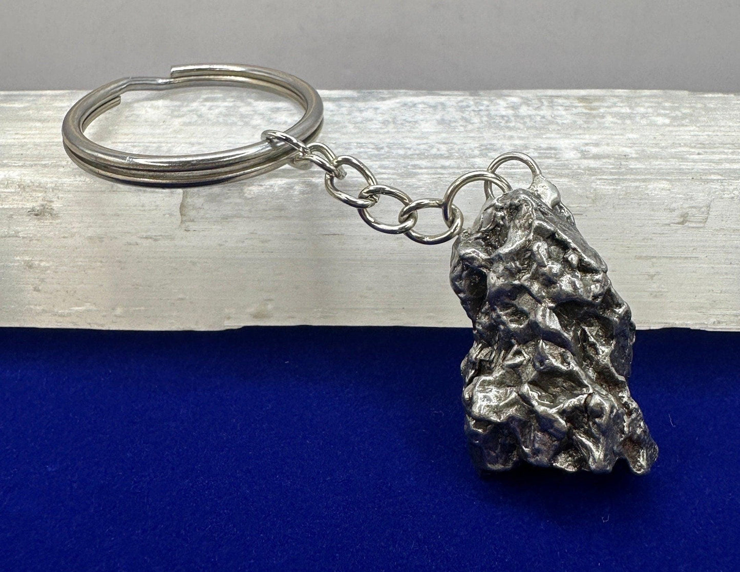 Rare Genuine Meteorite Campo del Cielo Keychain 35.31 grams, Beautiful and unique meteorite formation, Astronomy Gift, Space Gift