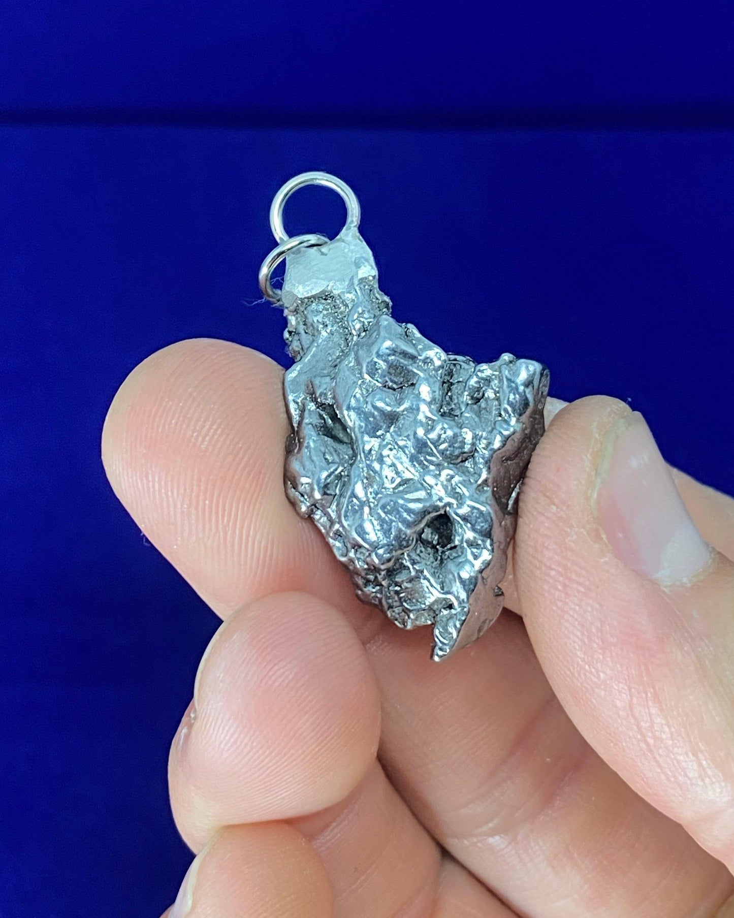 Beautiful Meteorite Campo del Cielo Pendant 16.45 grams, Beautiful and unique meteorite formation, Astronomy Gift