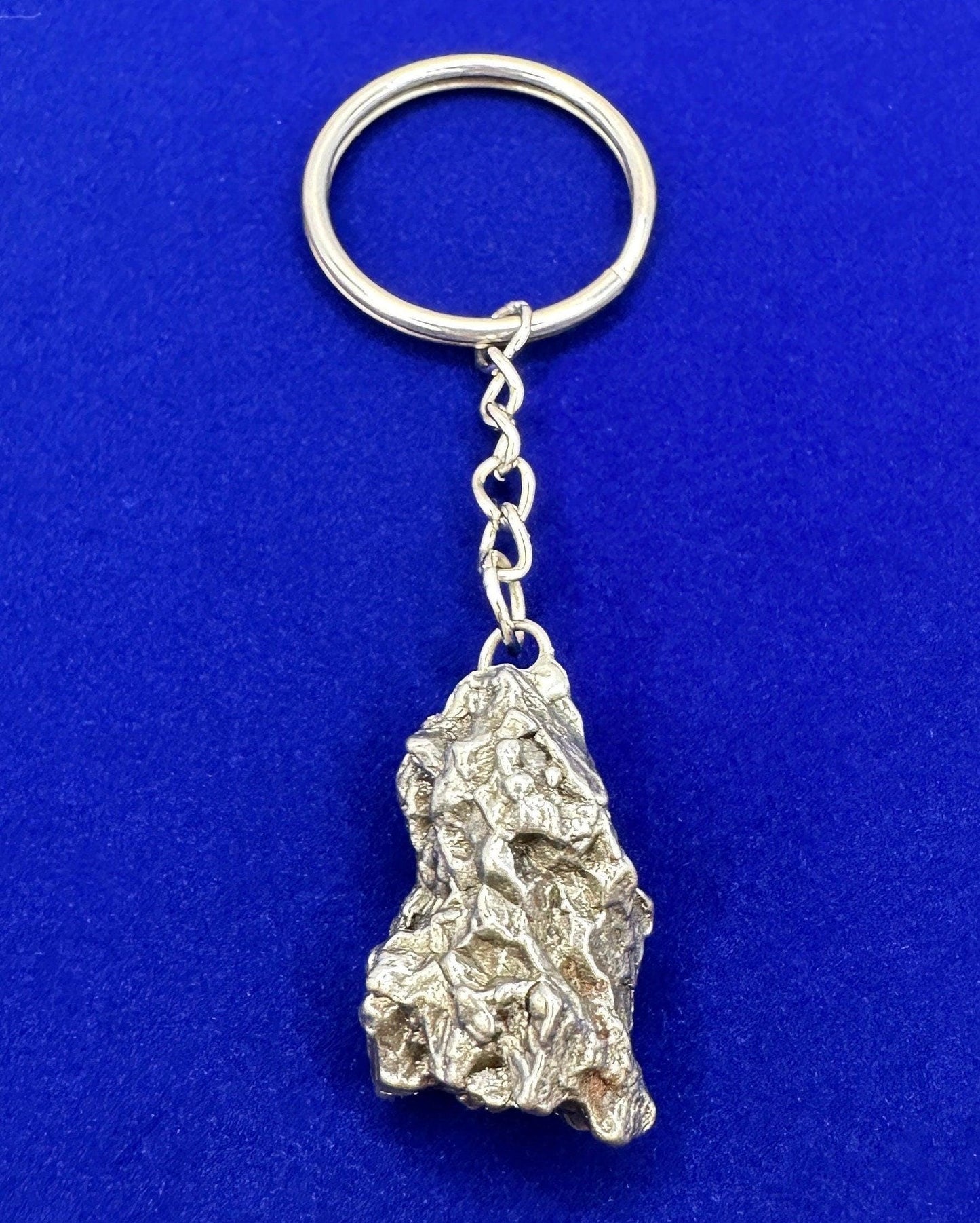 Rare Genuine Meteorite Campo del Cielo Keychain 35.31 grams, Beautiful and unique meteorite formation, Astronomy Gift, Space Gift