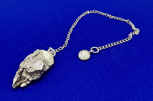 Beautiful Campo del Cielo Meteorite Pendulum, 23.45 grams, Astronomy Gift, Meditation Tool, Authentic Meteorite, Pendulum, Meteorite Pendant