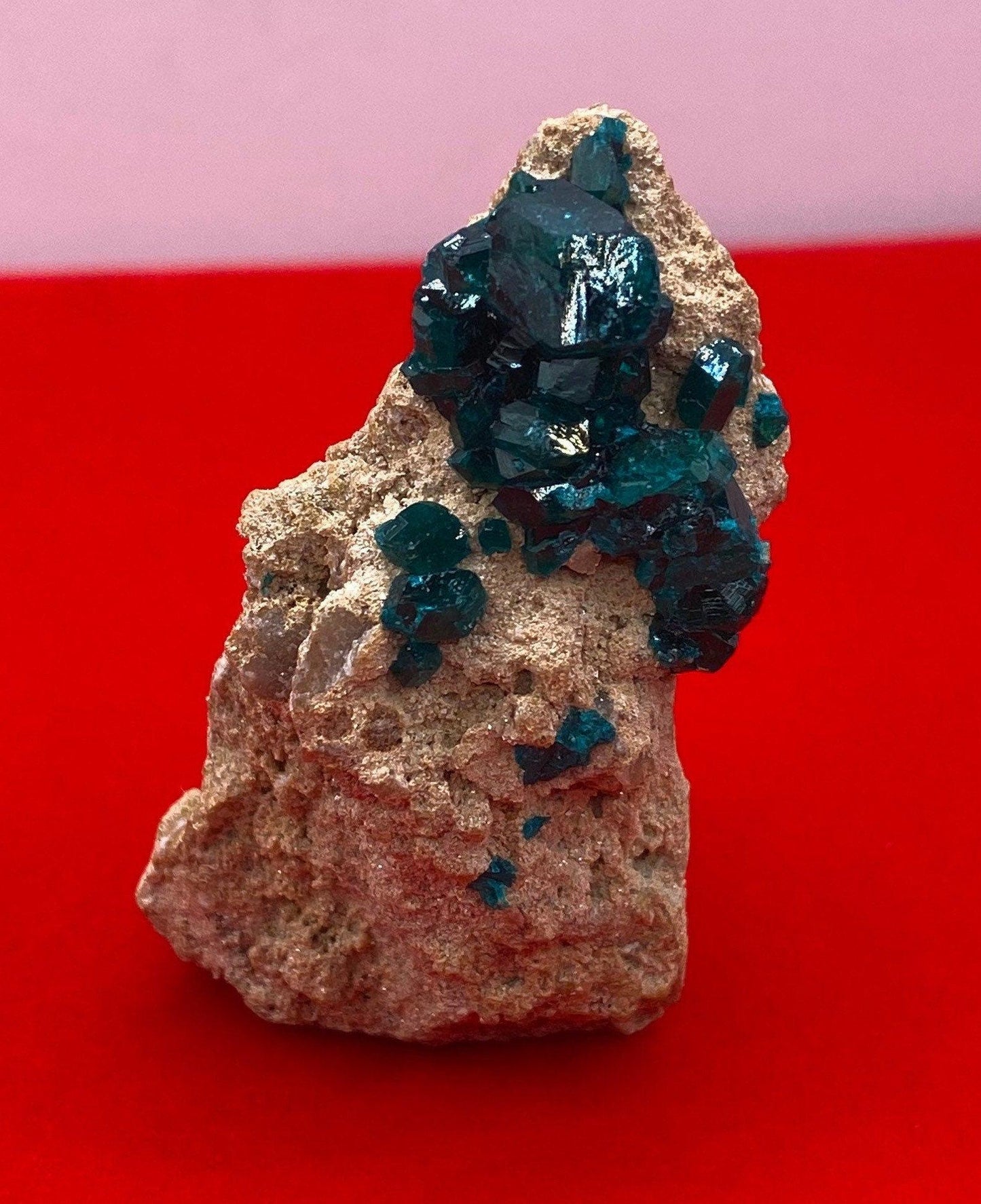 Dioptase, Dioptase Crystal, Deep Emerald Green Color, Authentic, Congo, Reiki, Heart Chakra, Compassion, Financial Abundance, 47.32 grams