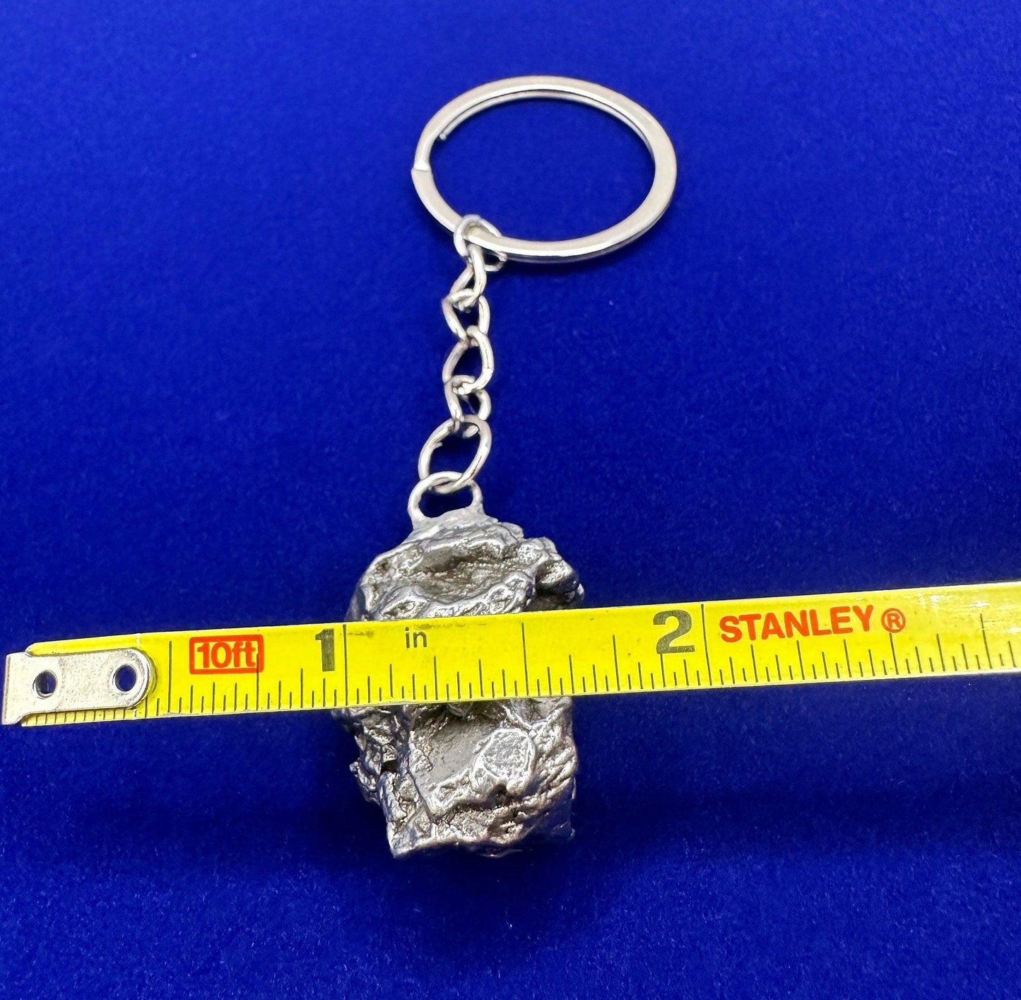 Rare Genuine Meteorite Campo del Cielo Keychain 36.54 grams, Beautiful and unique meteorite formation, Astronomy Gift, Space Gift