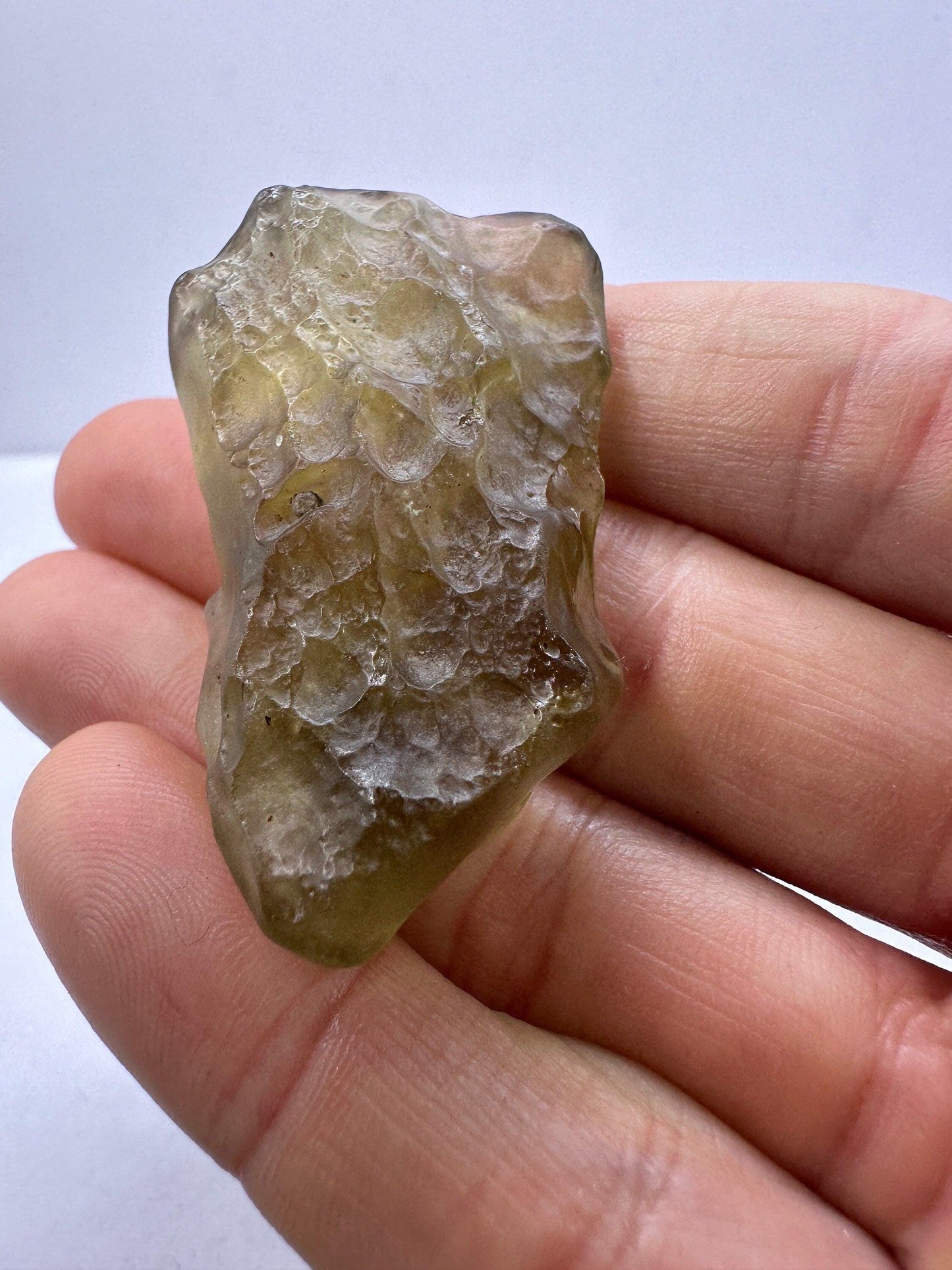 Rare Greenish Libyan Desert Glass, Libyan Gold Tektite, Golden Moldavite, Manifestation Talisman, Astronomy Gift, Space Gift, 19.78 grams