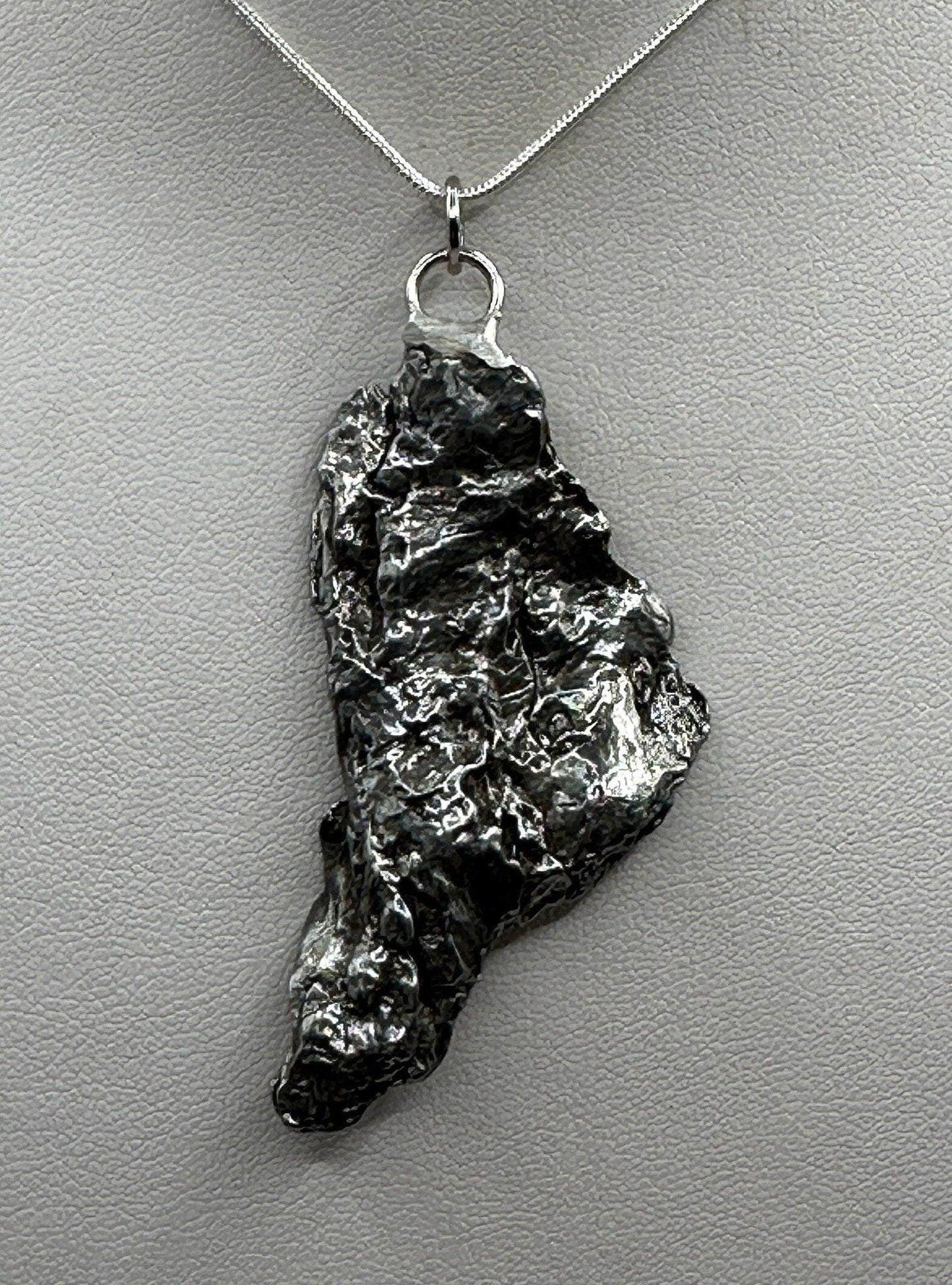 Beautiful Meteorite Campo del Cielo Pendant 18.05 grams, Astronomy Gift, Authentic Meteorite, Meteorite Jewelry, Meteorite Pendant, COA