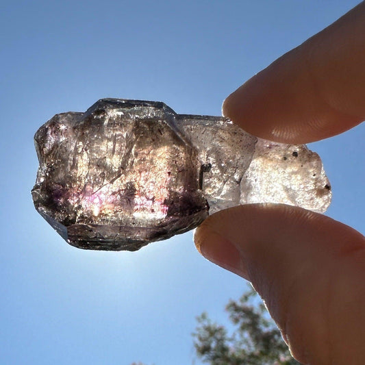 Shangaan Amethyst Scepter Crystal, Twin Quartz, Amethyst Scepter, Zimbabwe, Reiki Healing, 28.42 Grams