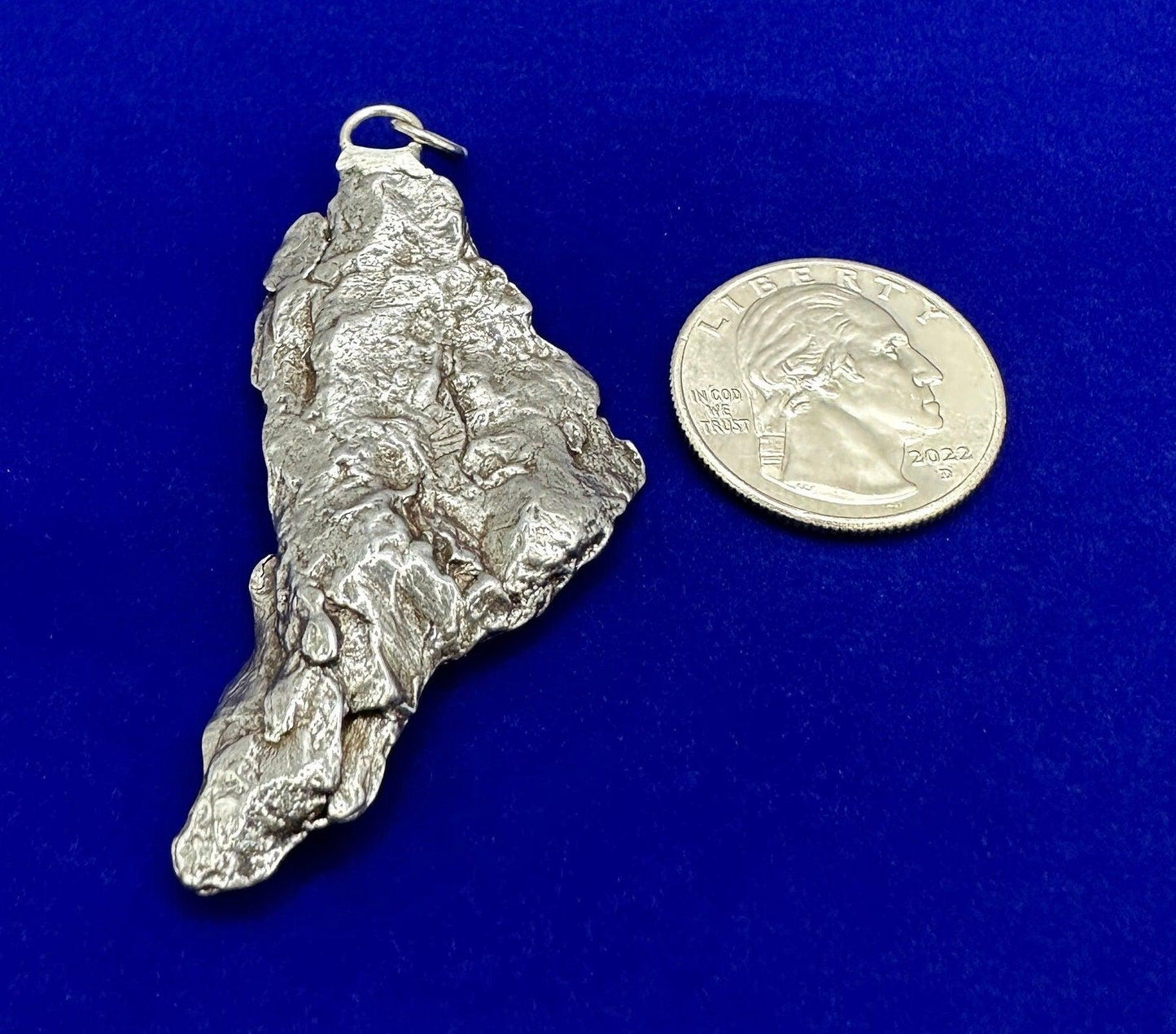 Beautiful Meteorite Campo del Cielo Pendant 18.05 grams, Astronomy Gift, Authentic Meteorite, Meteorite Jewelry, Meteorite Pendant, COA