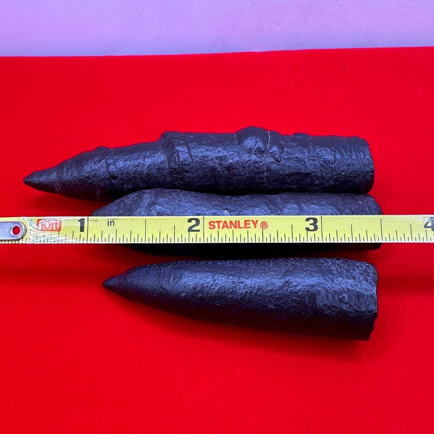 Rare and Unique Large Elongated Prophecy Stones from Egypt, Lot of Three, Witches Fingers, Authentic, Inner Vision, Dreamwork, 147.97 grams