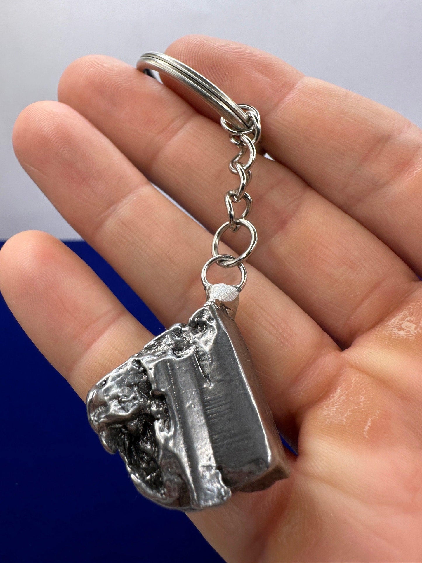 Rare Genuine Aletai Meteorite Keychain, Iron Meteorite, COA, Aletai, Astronomy Gift, Space Gift, Keychain, Space Accessories, 30.96 Grams