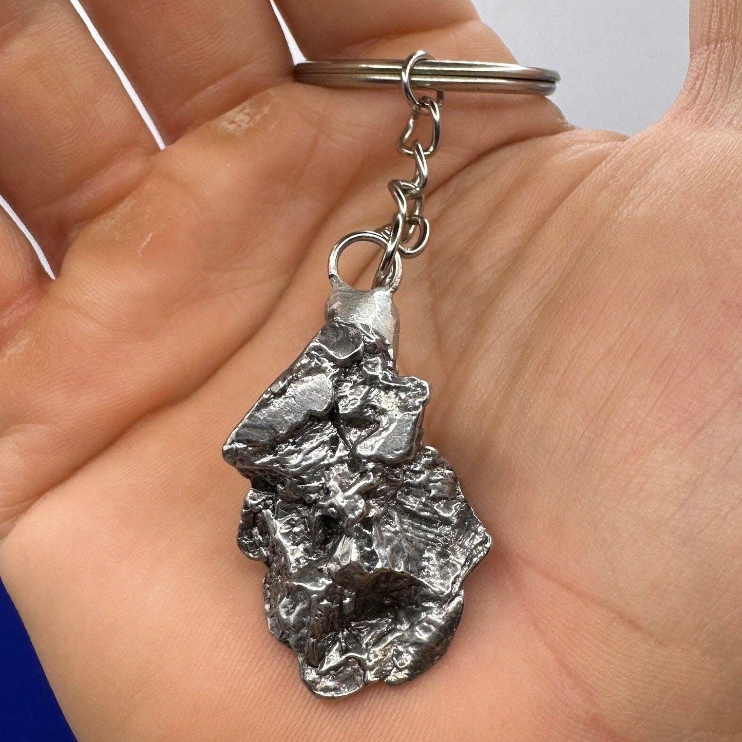 Rare Genuine Aletai Meteorite Keychain, Iron Meteorite, COA, Aletai, Astronomy Gift, Space Gift, Keychain, Space Accessories, 29.14 Grams