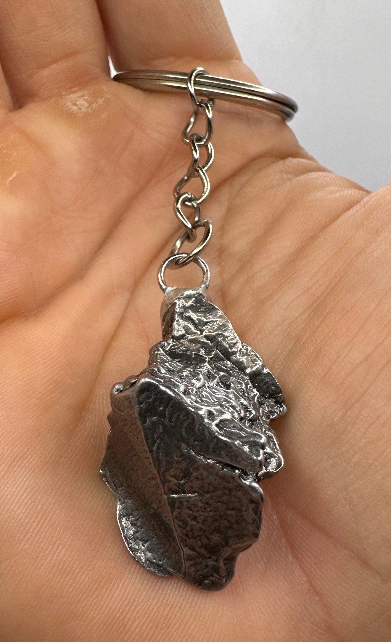 Rare Genuine Aletai Meteorite Keychain, Iron Meteorite, COA, Aletai, Astronomy Gift, Space Gift, Keychain, Space Accessories, 29.14 Grams