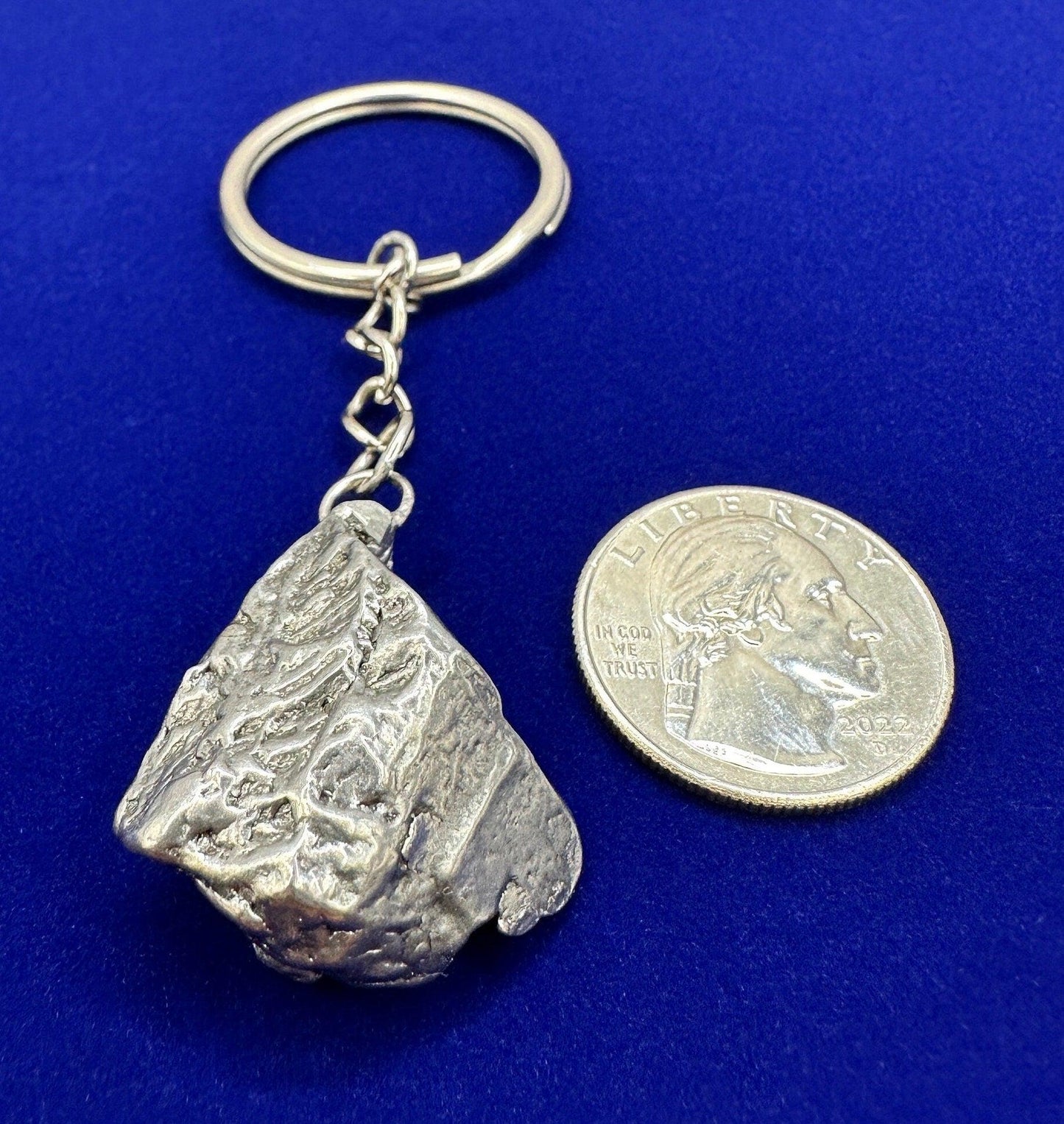 Rare Genuine Aletai Meteorite Keychain, Iron Meteorite, COA, Aletai, Astronomy Gift, Space Gift, Keychain, Space Accessories, 30.96 Grams