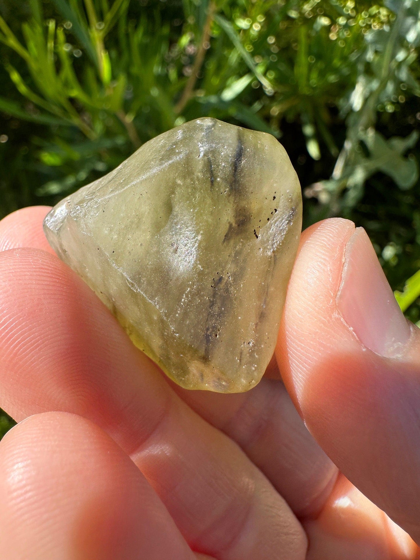 Rare Greenish Libyan Desert Glass, Libyan Gold Tektite, Golden Moldavite, Manifestation Talisman, Astronomy Gift, Space Gift, 18.34 grams