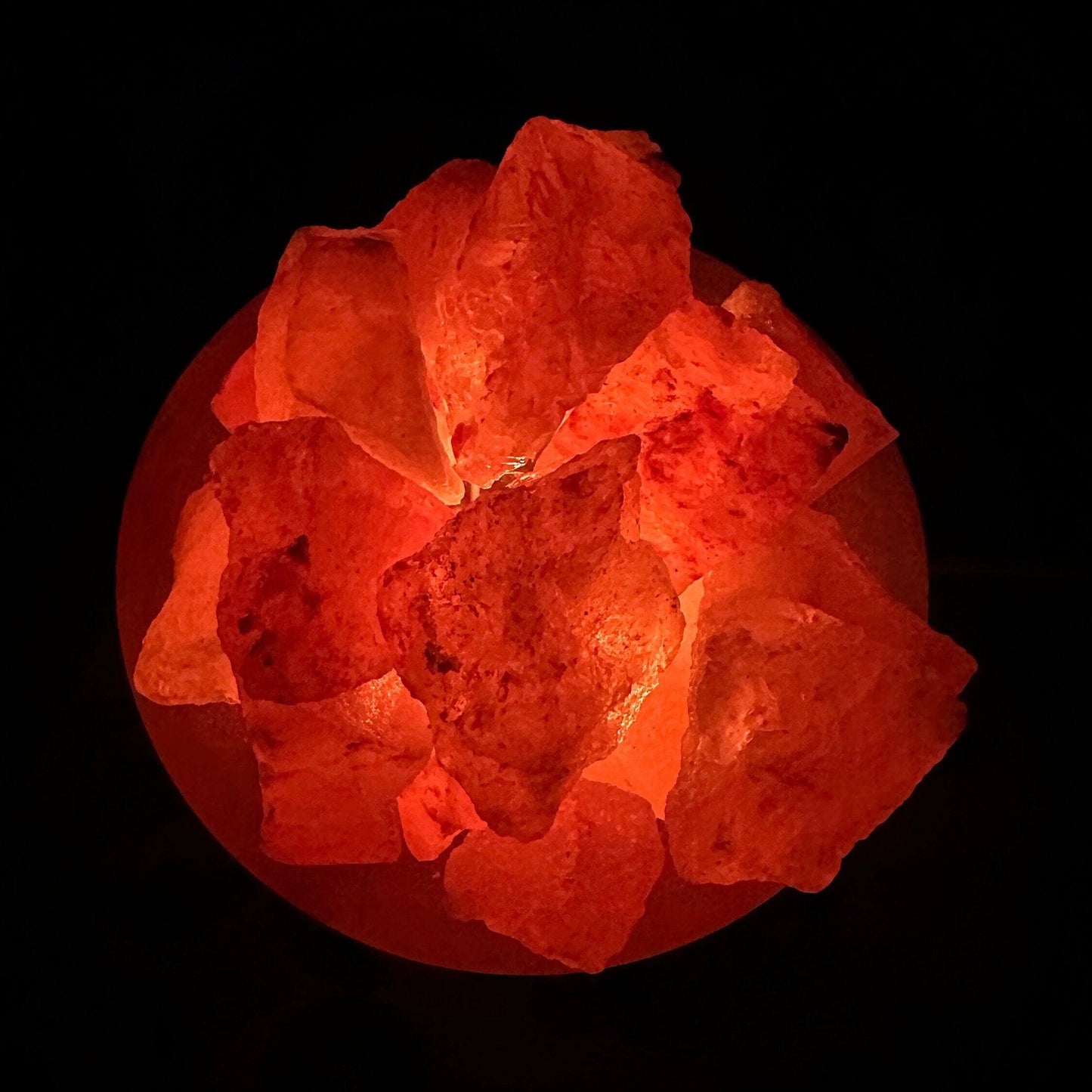 Beautiful Himalayan Salt Crystal Lamp, Bowl Lamp, Healing Energy, Prosperity Bowl, Home Decor, Office Decor, Reiki, 6 lbs 7.9 ounces