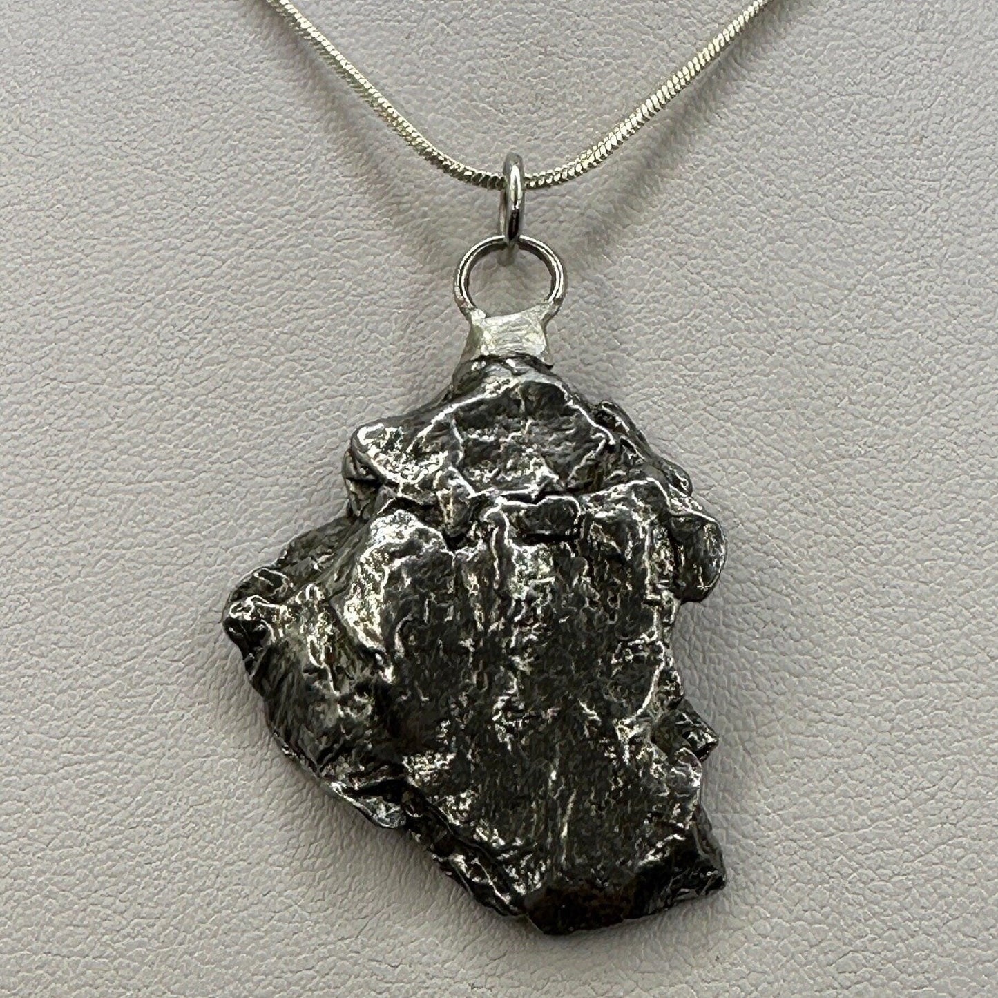 Beautiful Aletai Meteorite Pendant, 20.39 grams, Astronomy Gift, Authentic Meteorite, Meteorite Jewelry, Meteorite Pendant, COA, Space Gift