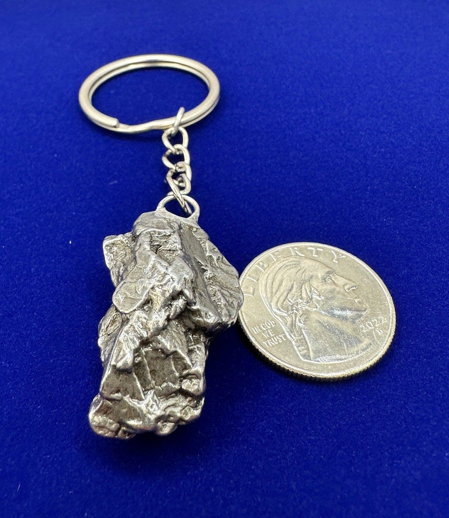 Rare Genuine Aletai Meteorite Keychain, Iron Meteorite, COA, Aletai, Astronomy Gift, Space Gift, Keychain, Space Accessories, 29.14 Grams