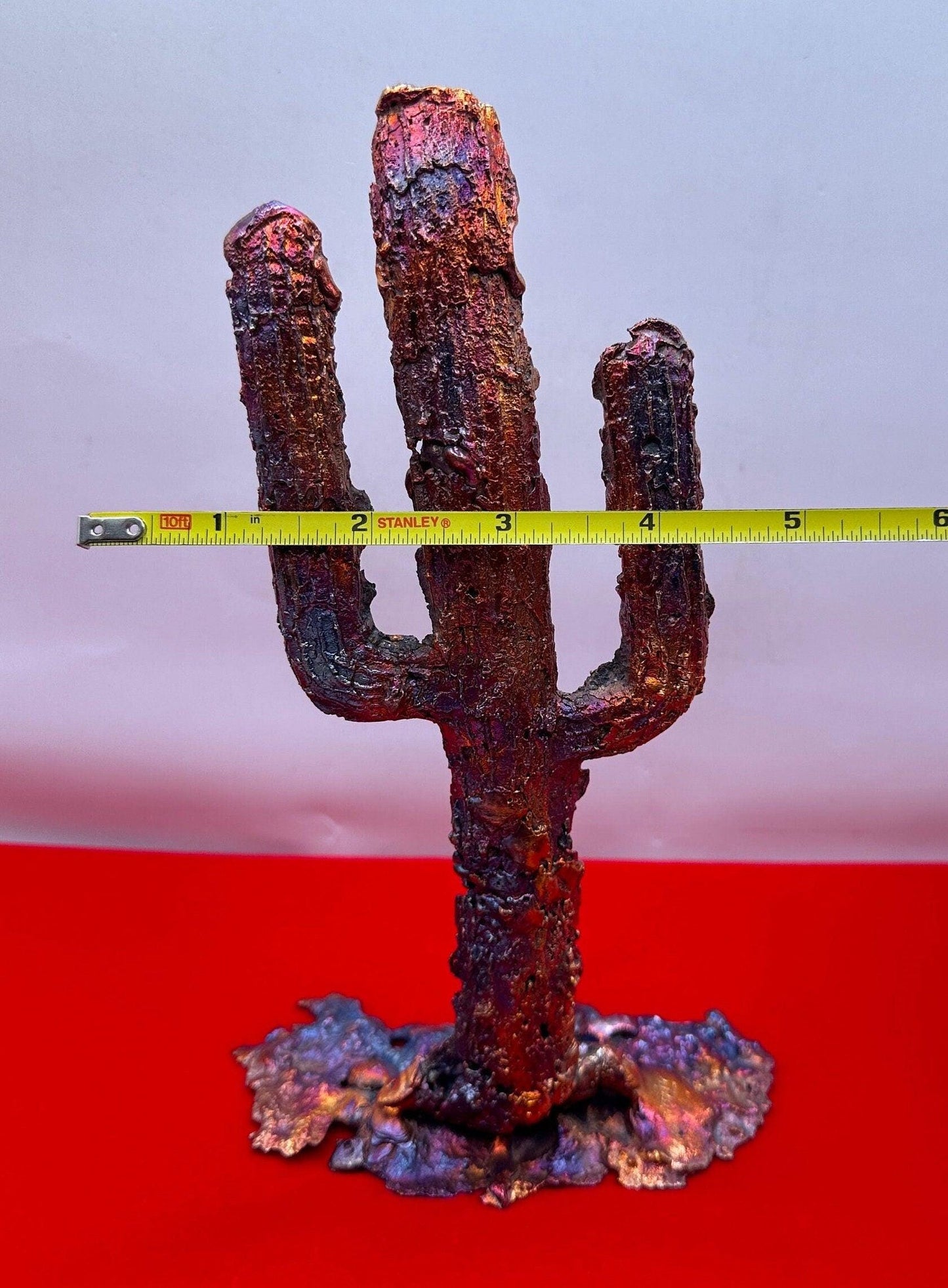 Beautiful Copper Cactus Sculpture, Arizona Copper, Copper from Globe Arizona, Southwest Gift, Arizona Gift, 1 lb 2.6 ounces