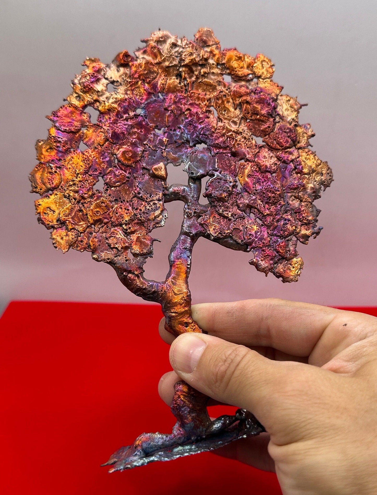 Beautiful Copper Oak Tree Sculpture, Copper Splash Art, Arizona Copper, Arizona Copper, Southwest Gift, Arizona Gift, 8.5 ounces