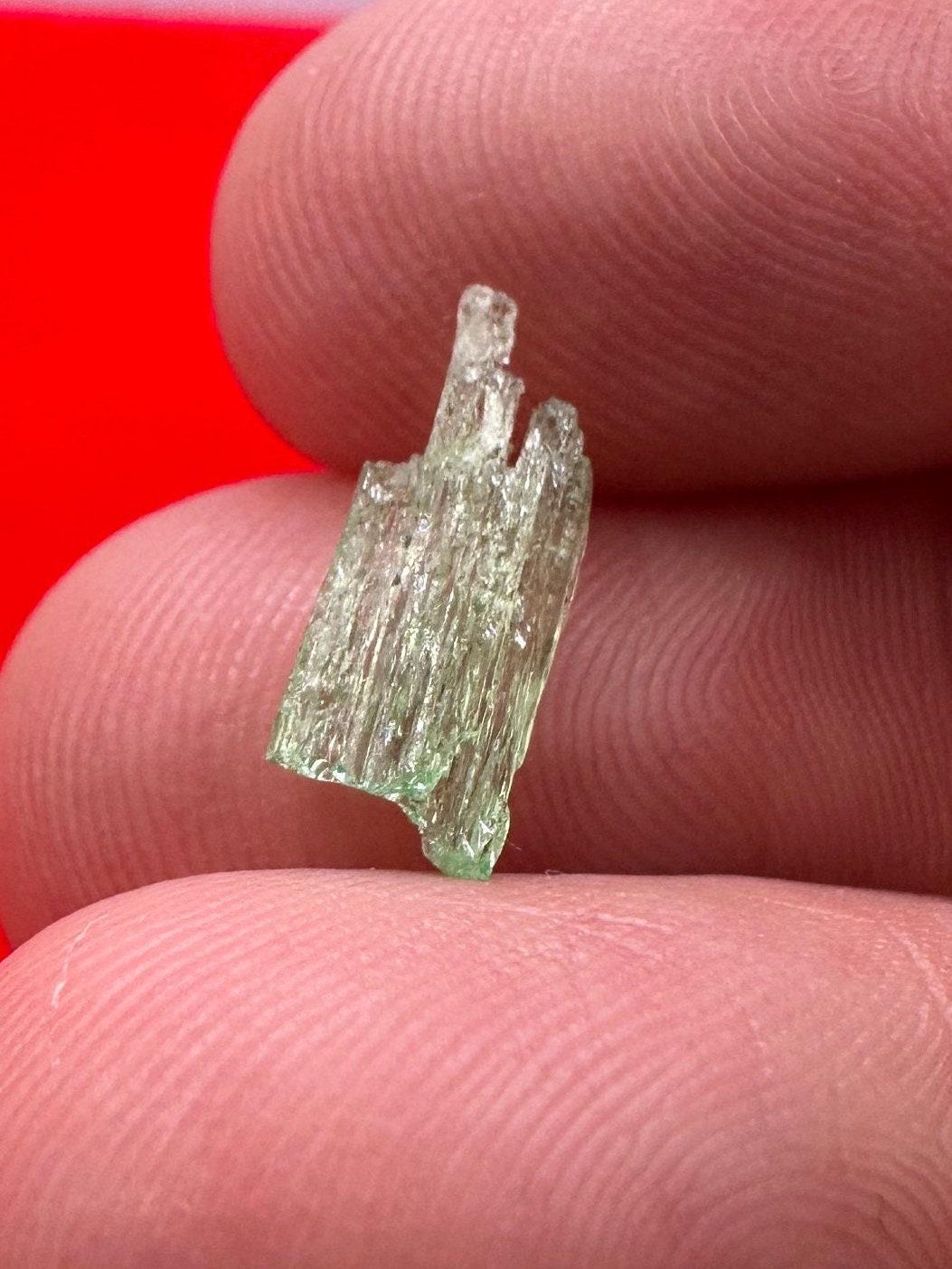 North Carolina Hiddenite, Authentic Hiddenite Crystal, Rare and Unique Crystal, Hiddenite Crystal, Healing Crystal, Reiki, 1.3 carats