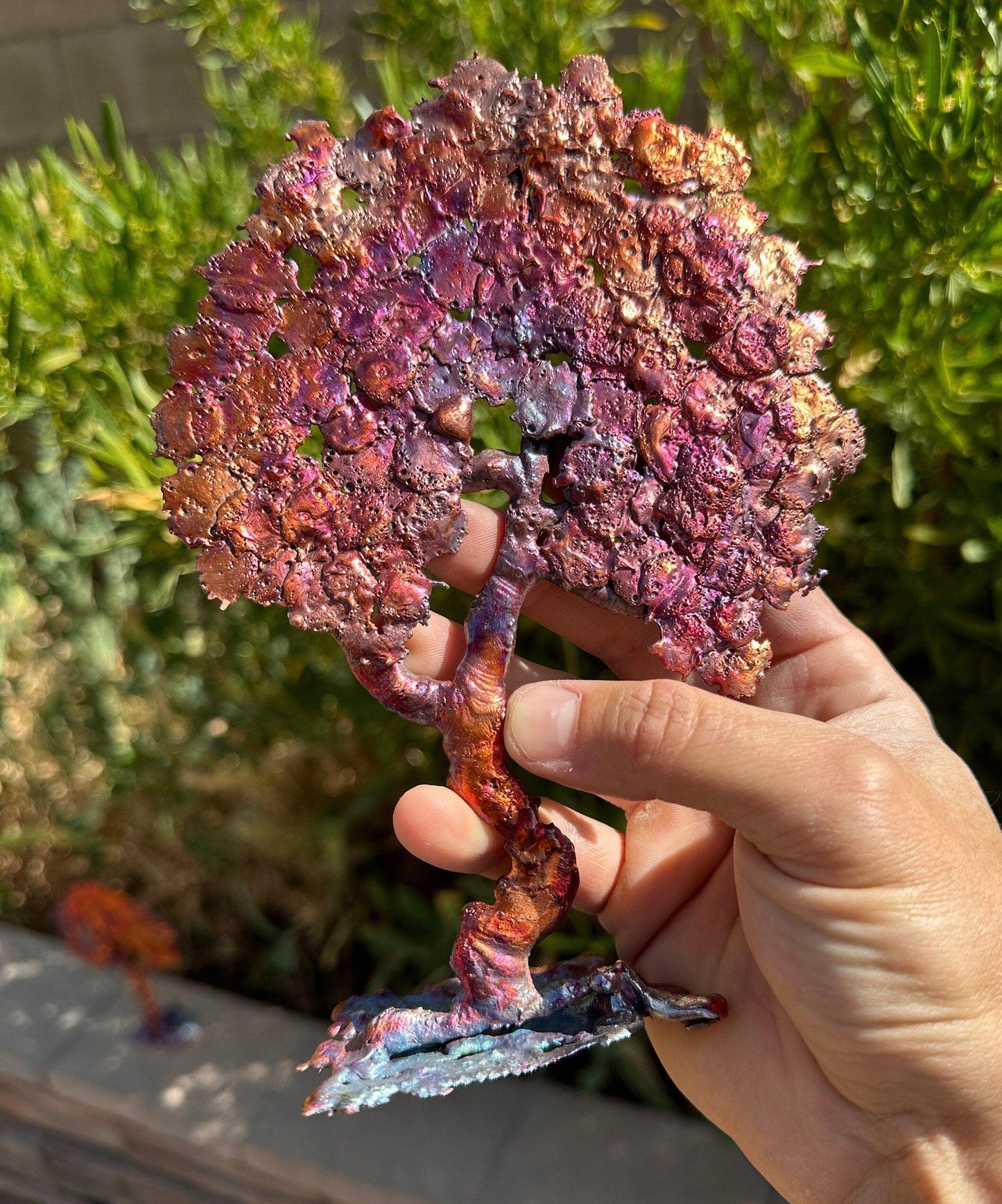 Beautiful Copper Oak Tree Sculpture, Copper Splash Art, Arizona Copper, Arizona Copper, Southwest Gift, Arizona Gift, 8.5 ounces