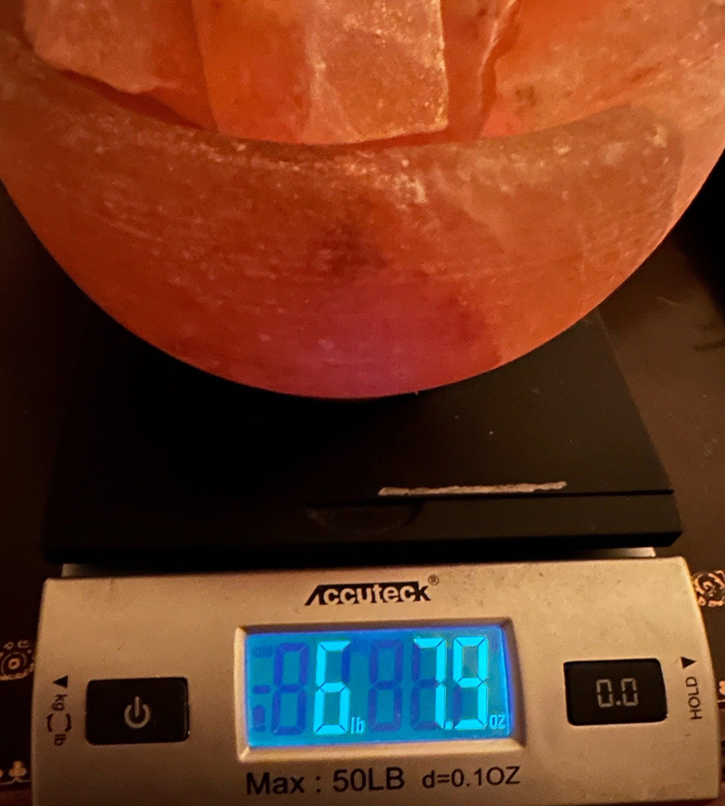 Beautiful Himalayan Salt Crystal Lamp, Bowl Lamp, Healing Energy, Prosperity Bowl, Home Decor, Office Decor, Reiki, 6 lbs 7.9 ounces