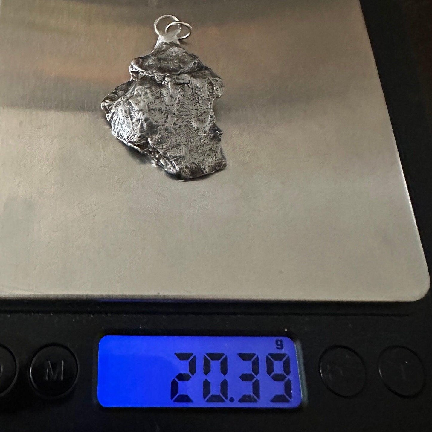 Beautiful Aletai Meteorite Pendant, 20.39 grams, Astronomy Gift, Authentic Meteorite, Meteorite Jewelry, Meteorite Pendant, COA, Space Gift