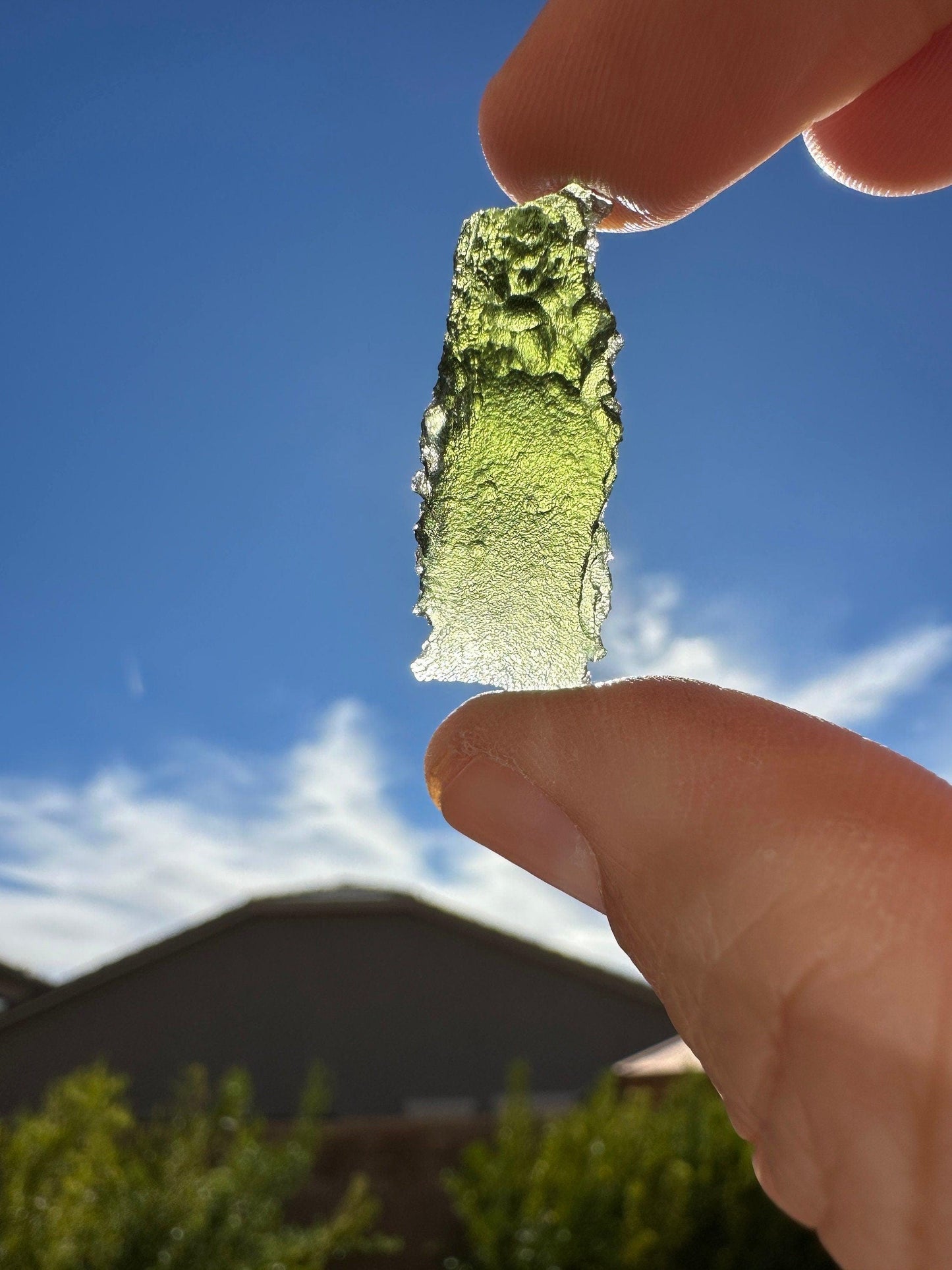 Moldavite Tektite Specimen, High Quality, Transformation, Manifestation, Reiki, Authentic Moldavite Specimen, 3.74 grams|18.7 carats.